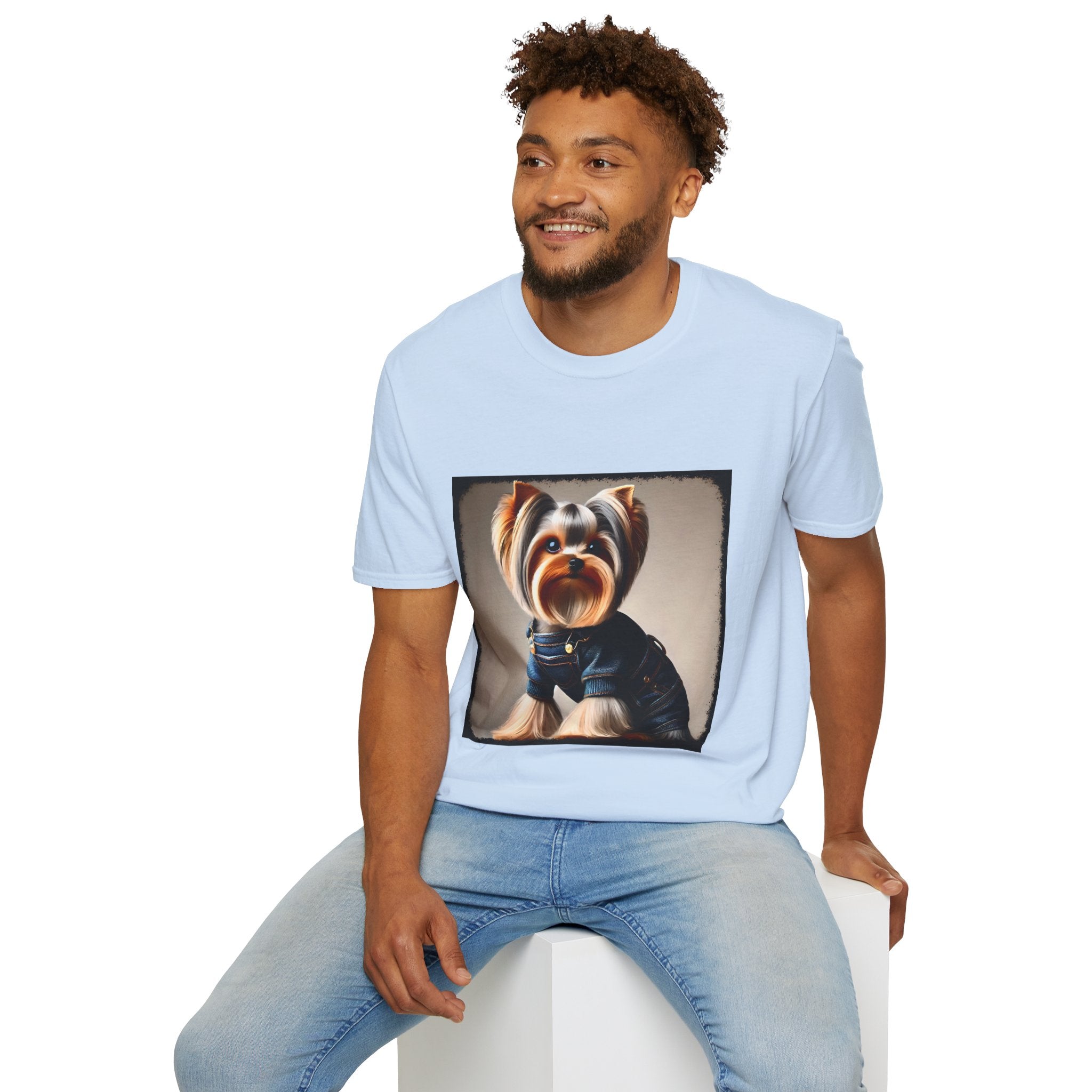 Yorkshire Terrier Denim Belle | Unisex Dog T-Shirt