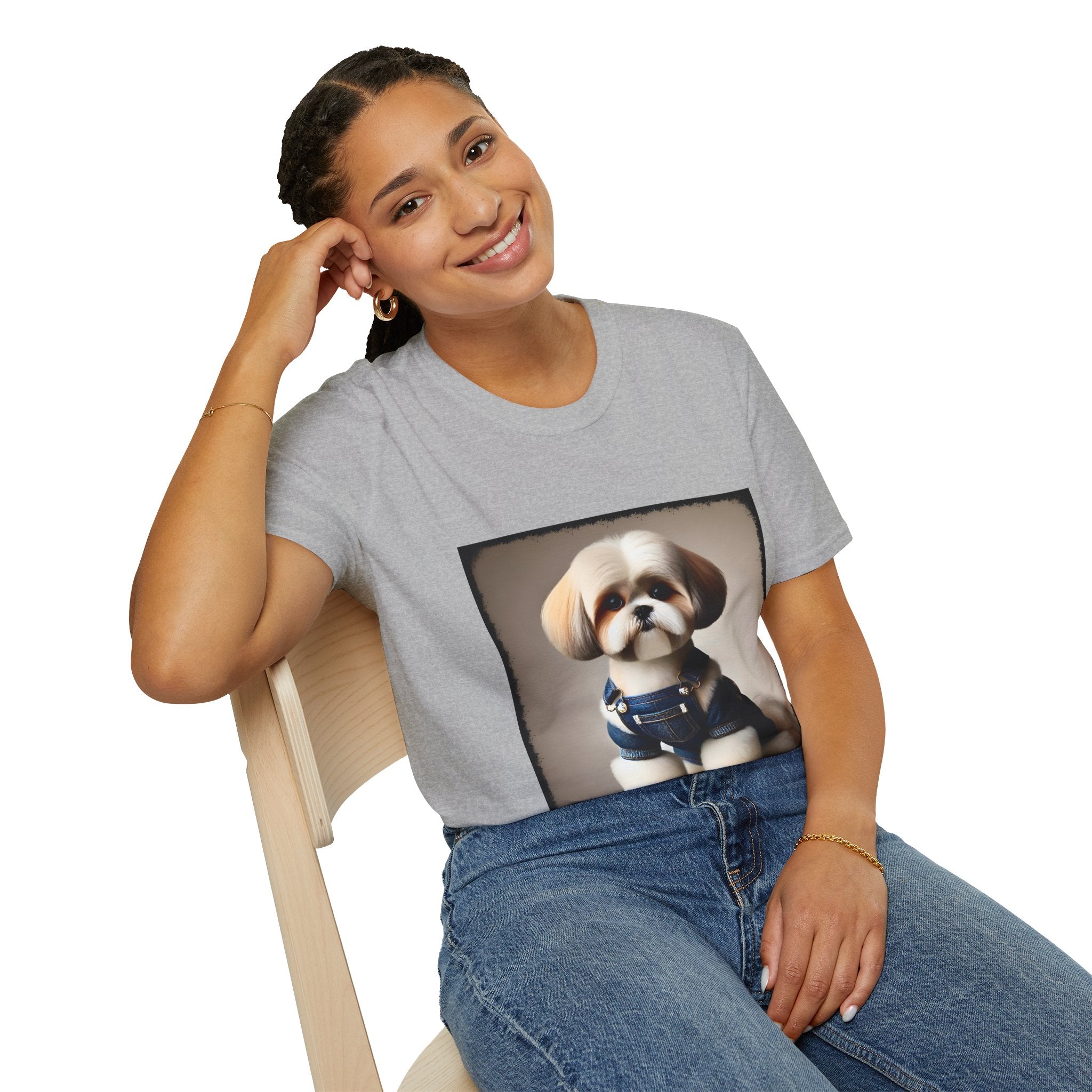 Shih Tzu Denim Doll | Unisex Dog T-Shirt
