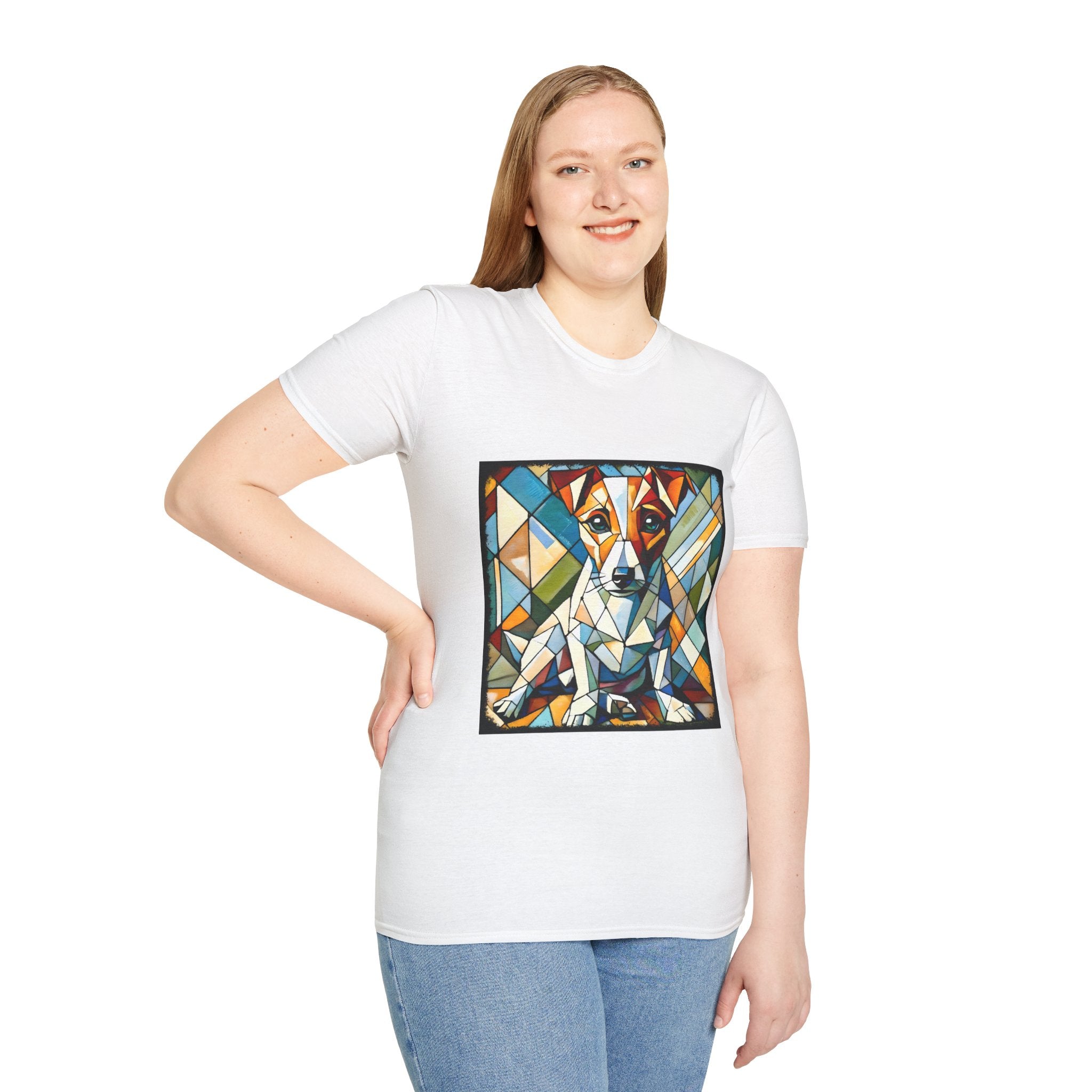 Jack Russell Terrier Bold Geometric | Unisex Dog T-Shirt