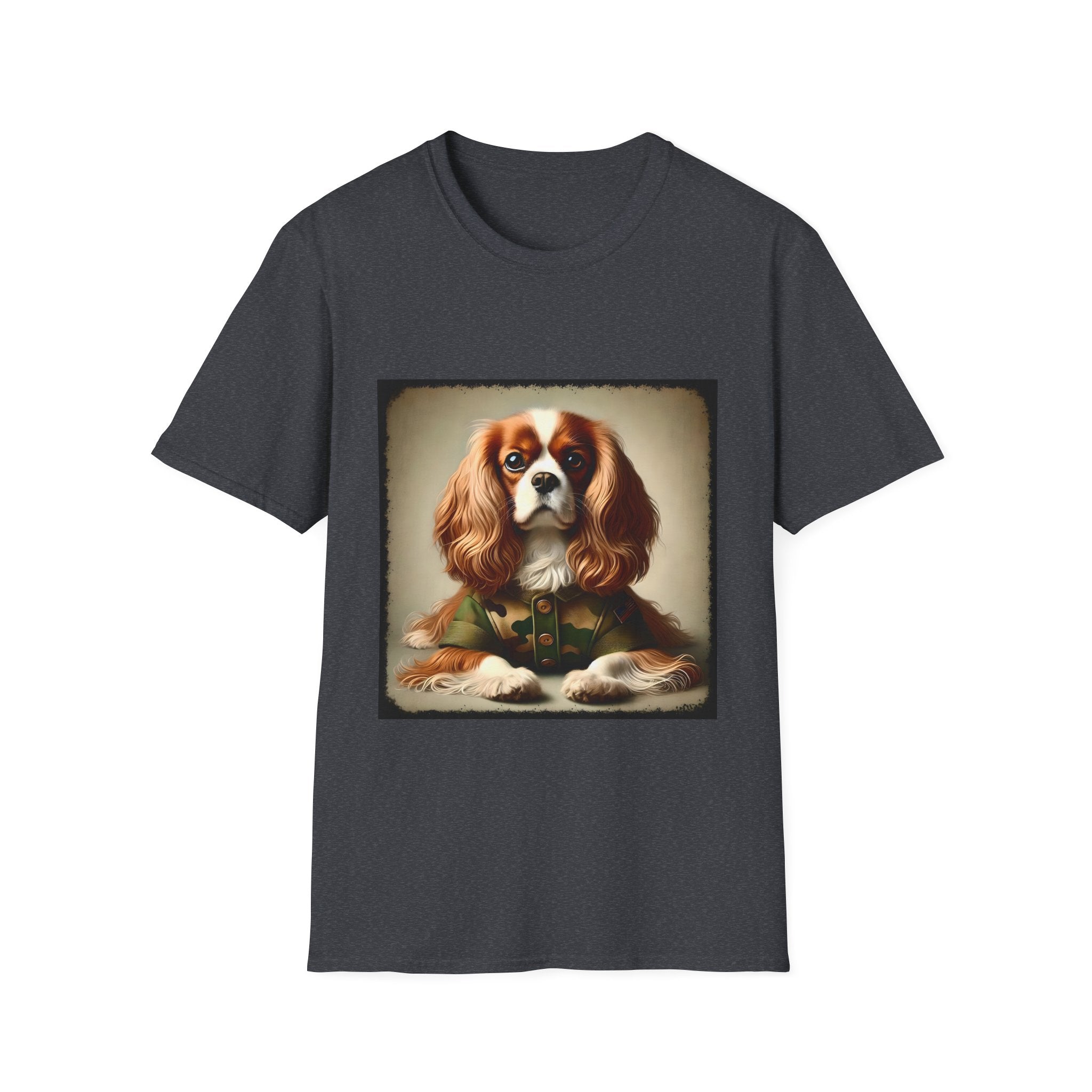 Cavalier King Charles Spaniel Camo Comrade | Unisex Dog T-Shirt