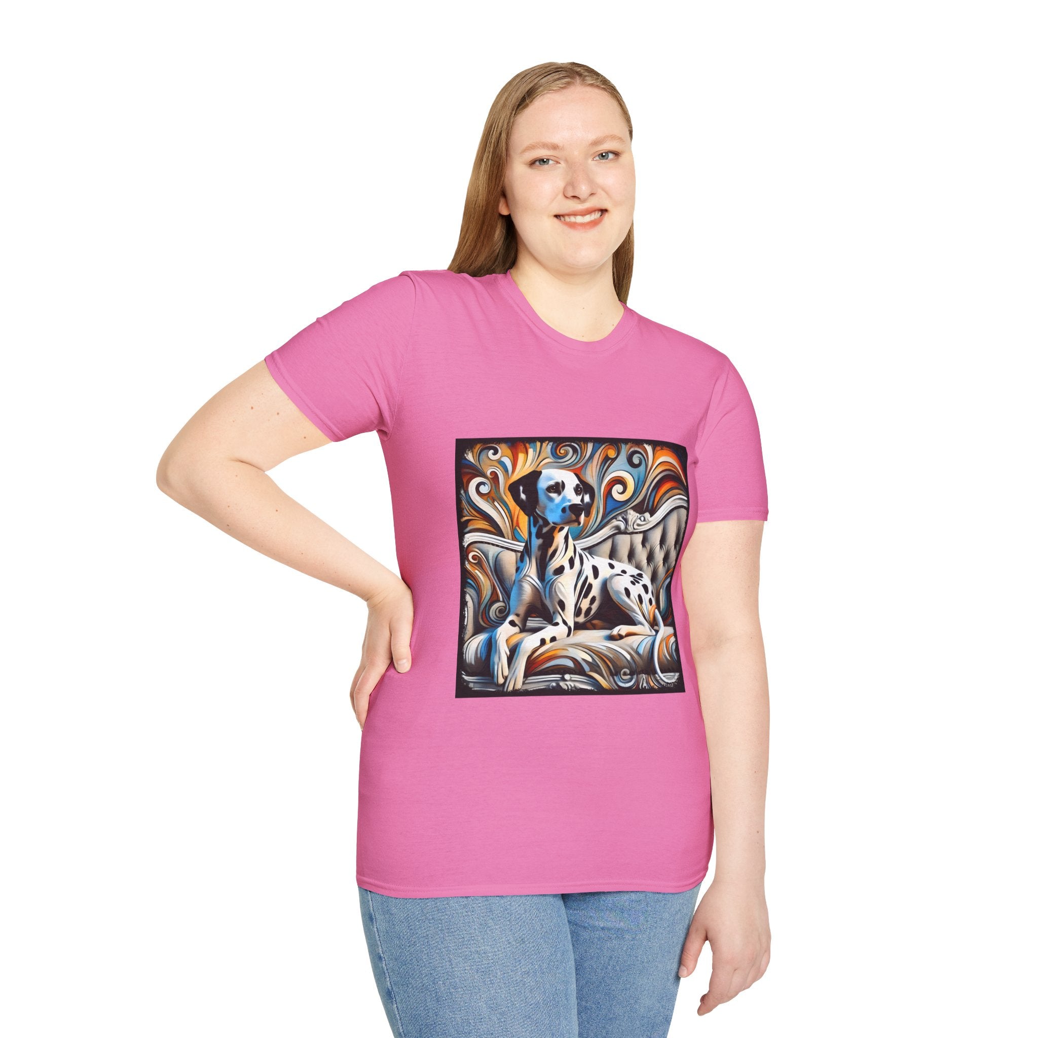 Dalmatian vivid Swirl | Unisex Dog T-Shirt