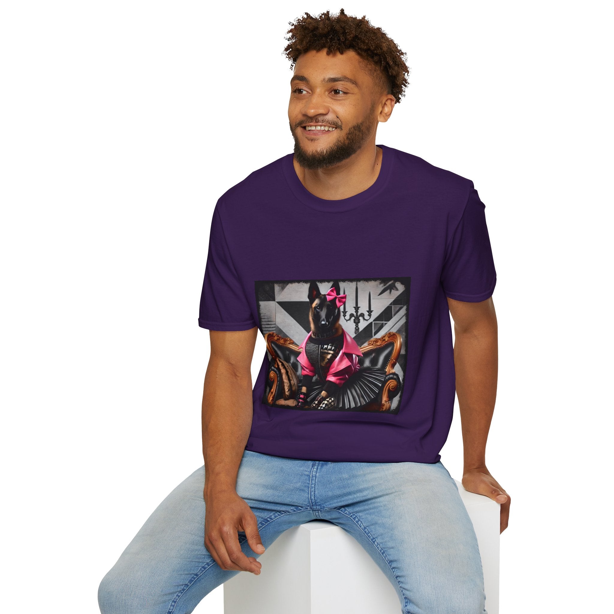 Belgian Malinois Pink Rocker | Unisex Dog T-Shirt