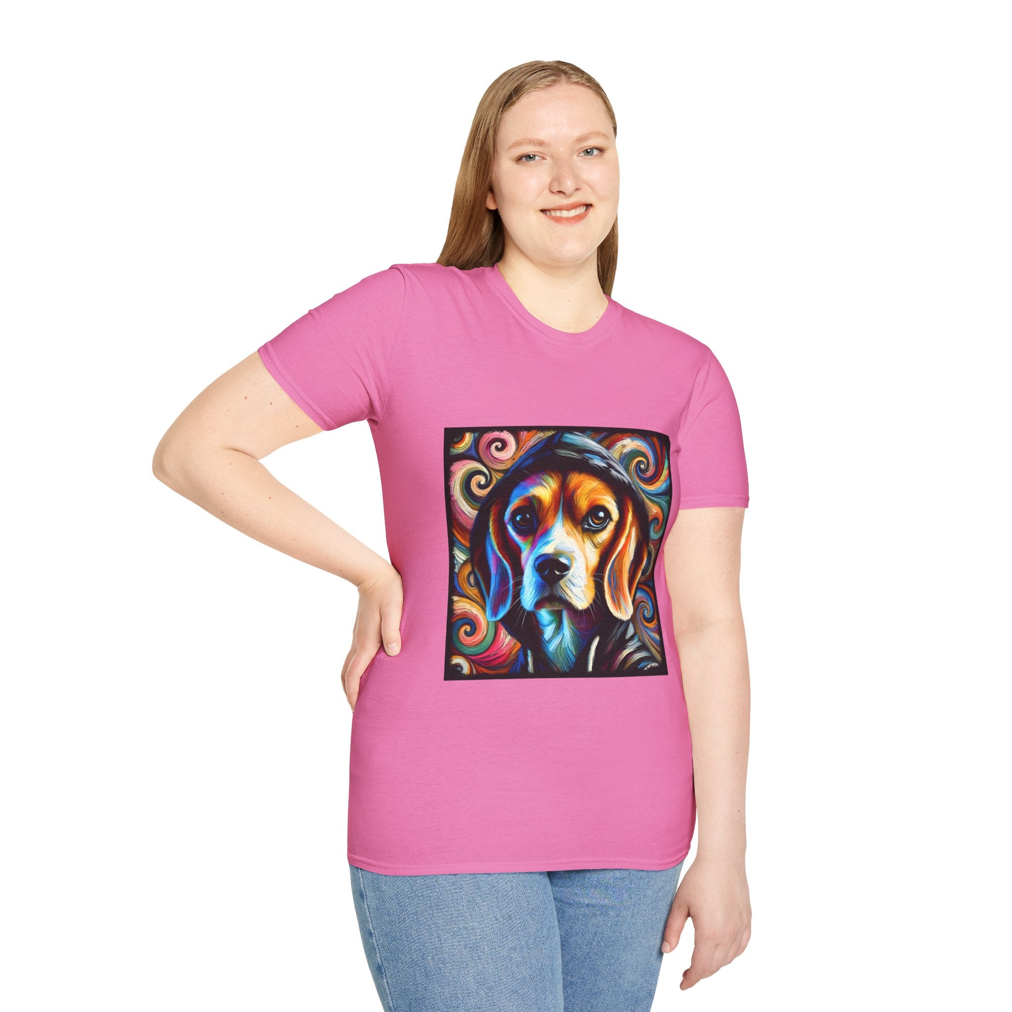 Beagle Relaxed Swirl | Unisex Dog T-Shirt