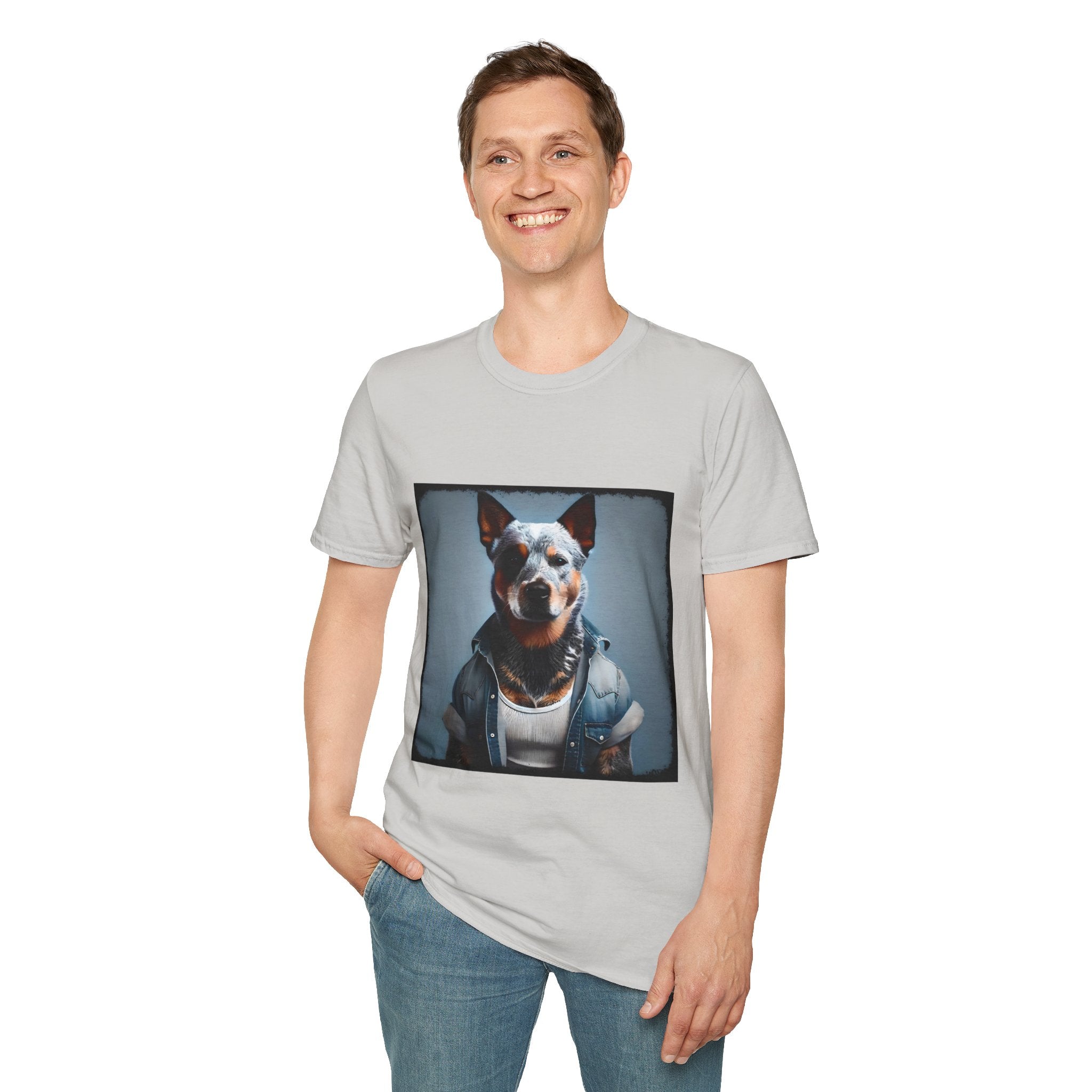 Australian Cattle Dog Denim Dude | Unisex Dog T-Shirt