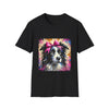 Border Collie Pink Bow Classic | Unisex Dog T-Shirt