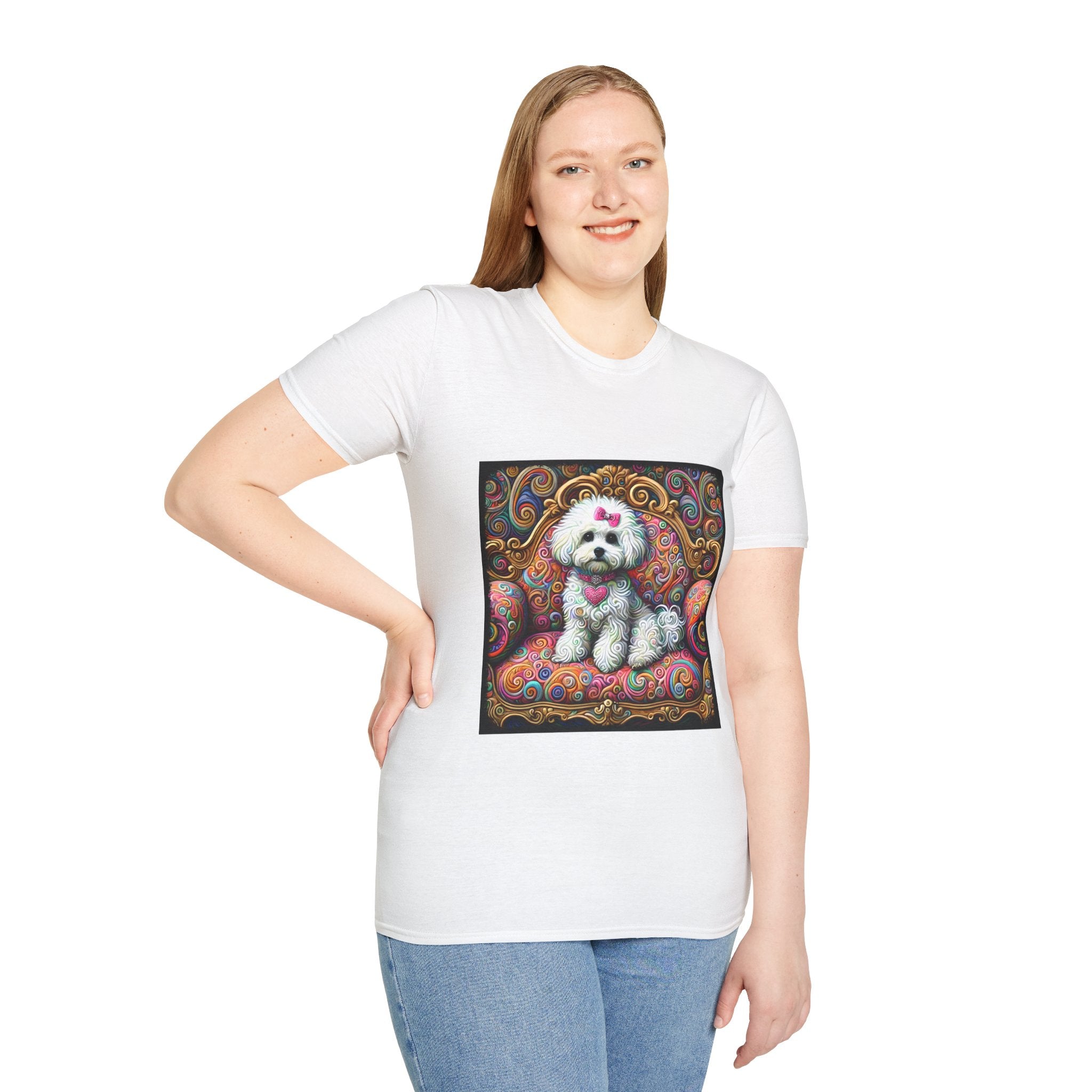 Bichon Frise Love Swirl | Unisex Dog T-Shirt
