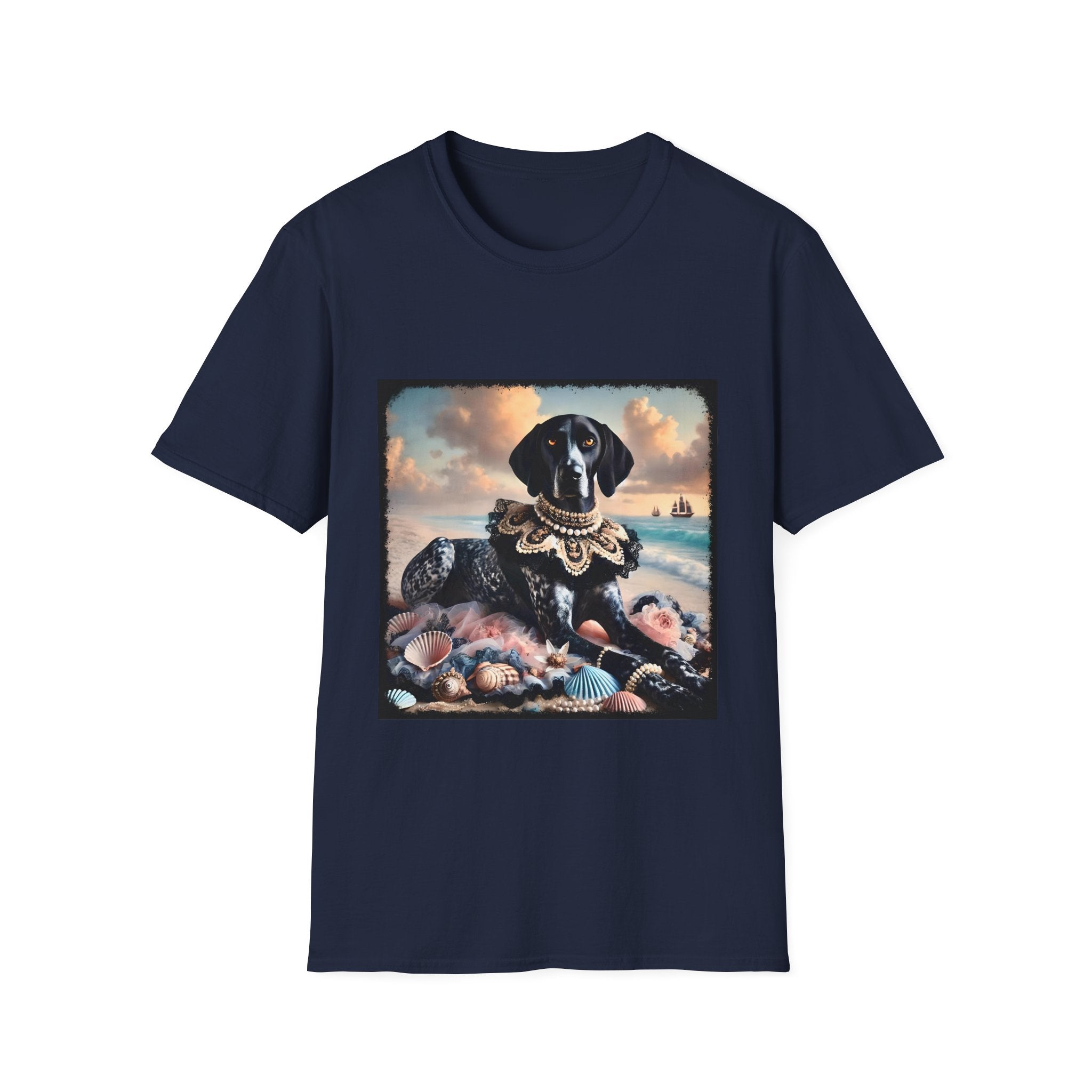 German Shorthaired Pointer Seashell Siren | Unisex Dog T-Shirt