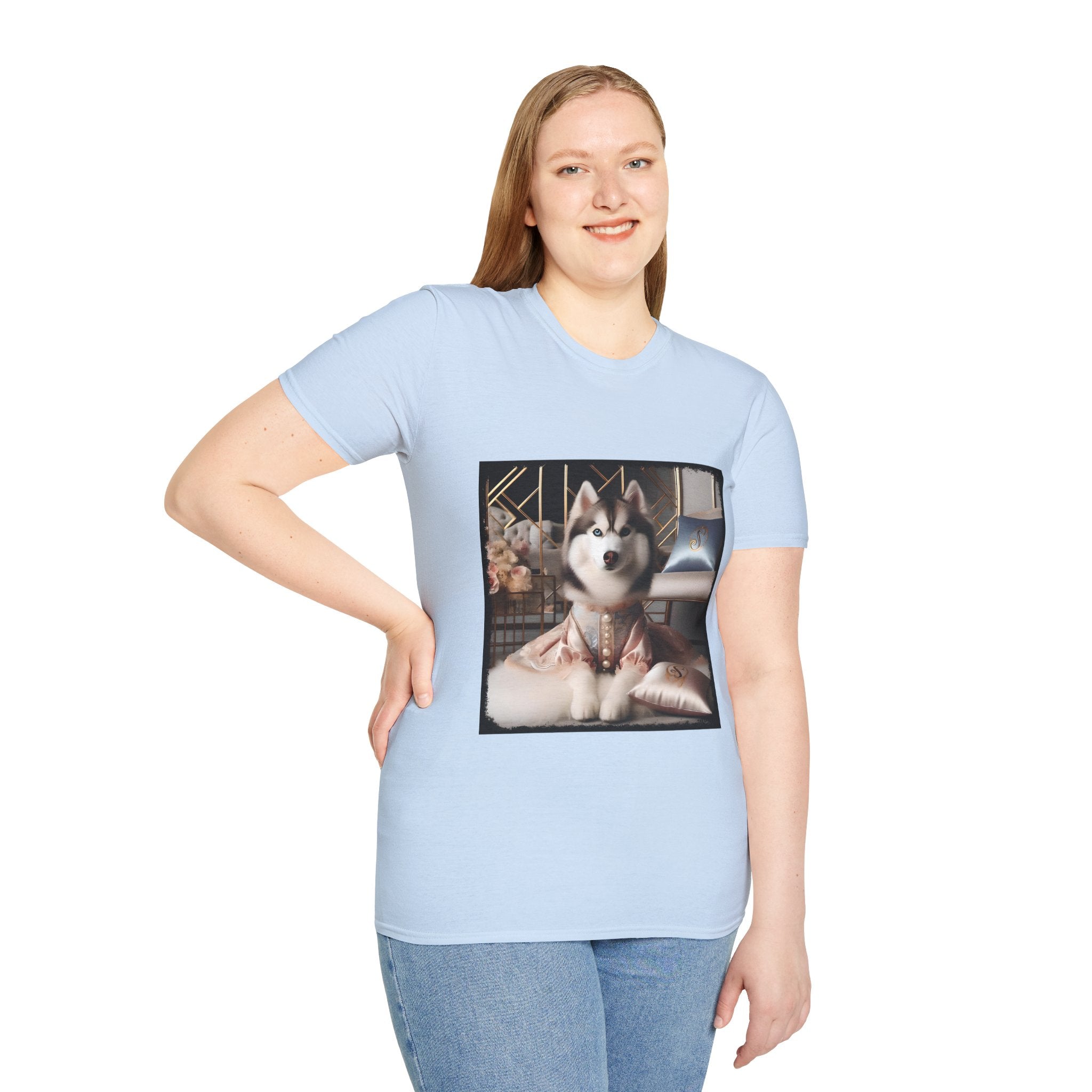 Siberian Husky Satin Diva | Unisex Dog T-Shirt