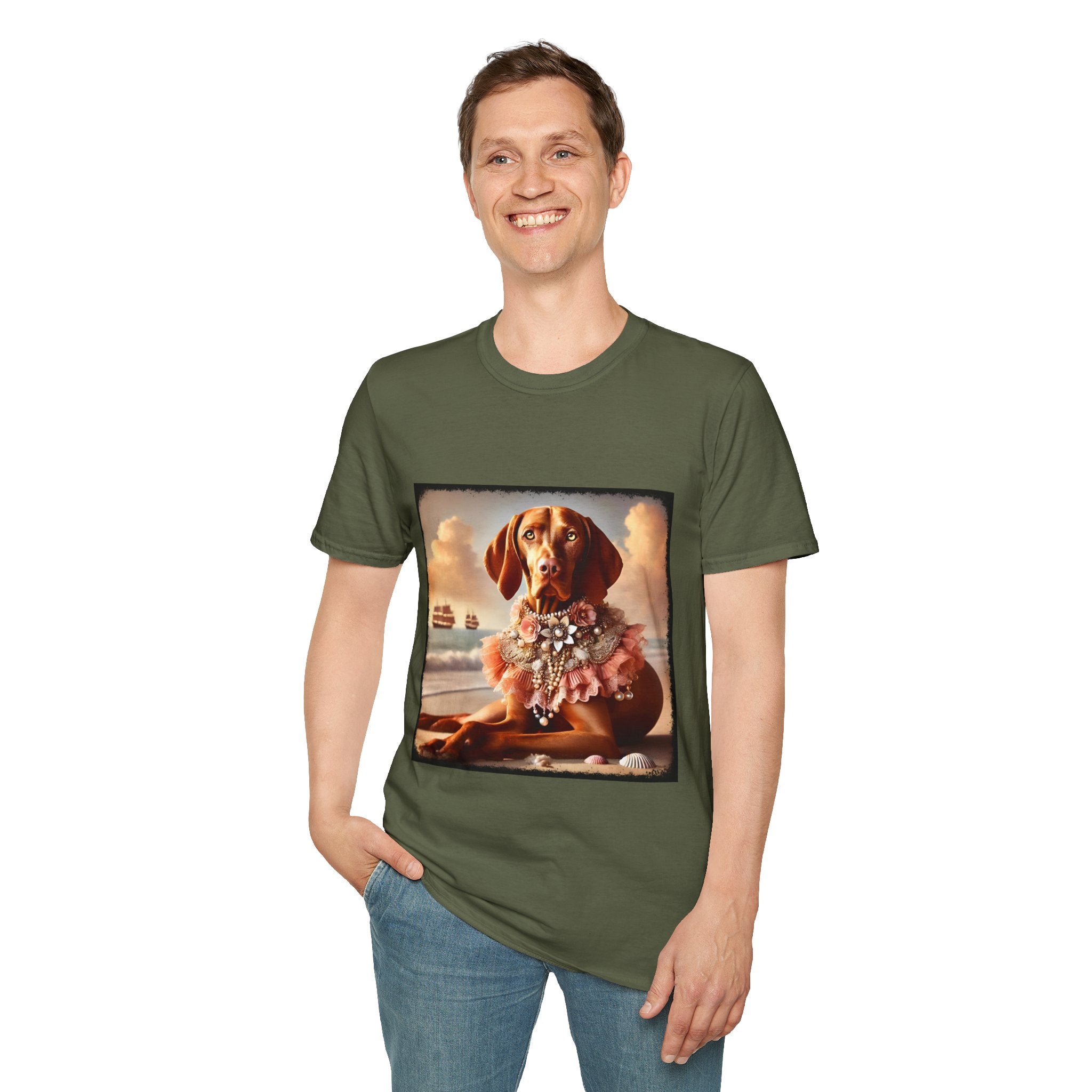 Vizsla Beach Beauty | Unisex Dog T-Shirt