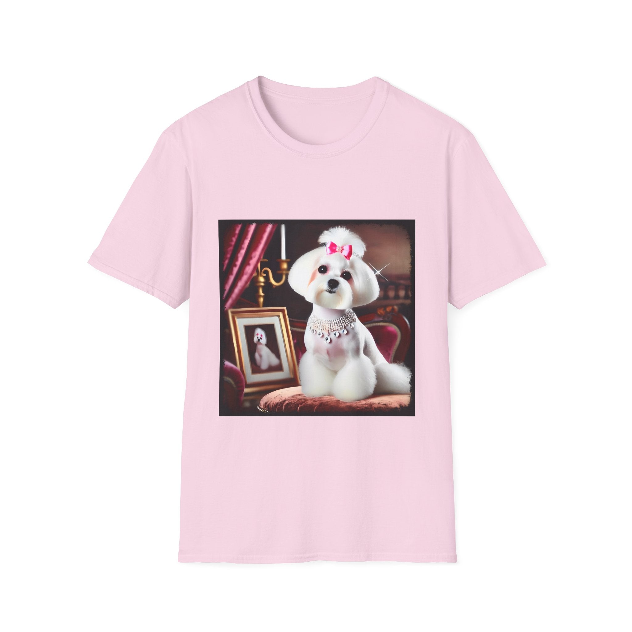 Maltese Pink Princess | Unisex Dog T-Shirt