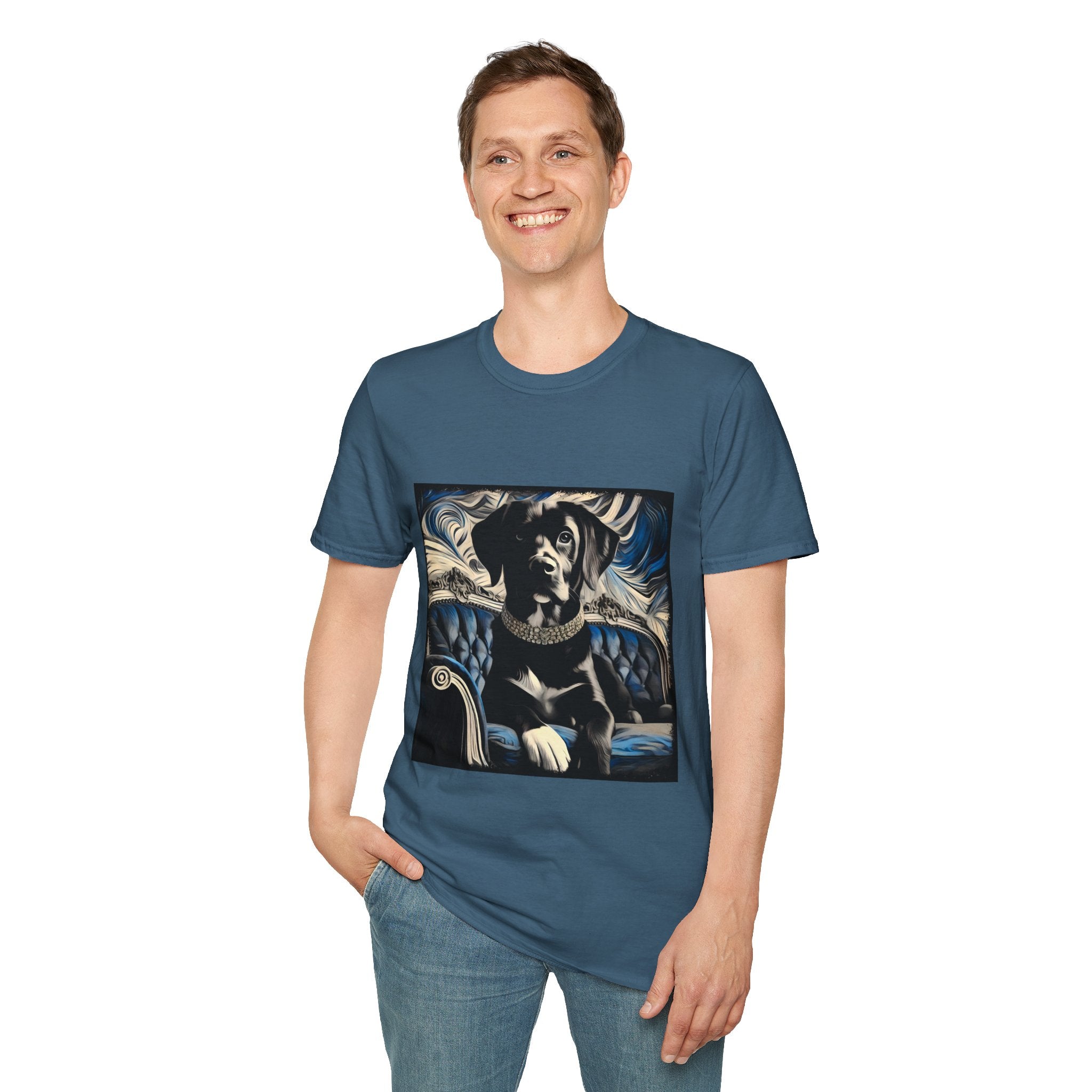 Labrador Retriever Blue and Black Swirl | Unisex Dog T-Shirt