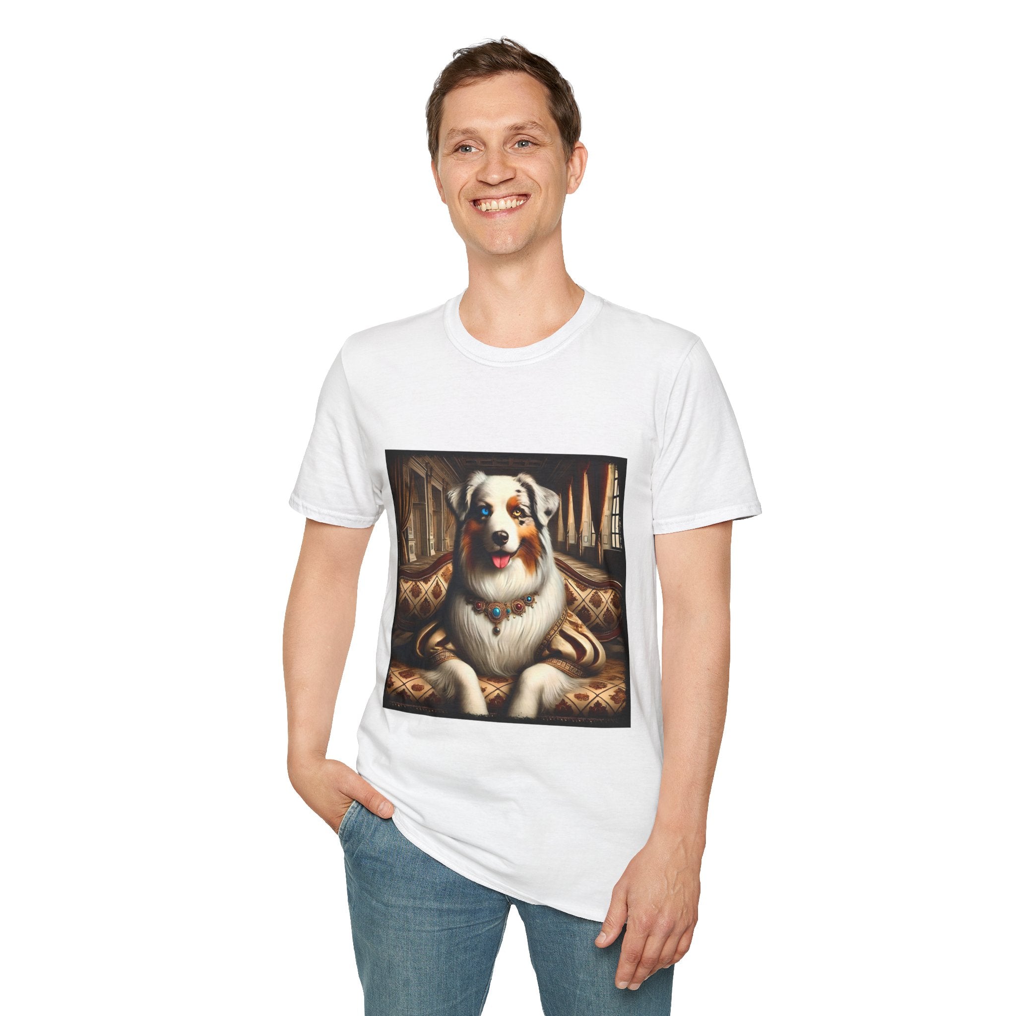 Australian Shepherd Poised Princess | Unisex Dog T-Shirt