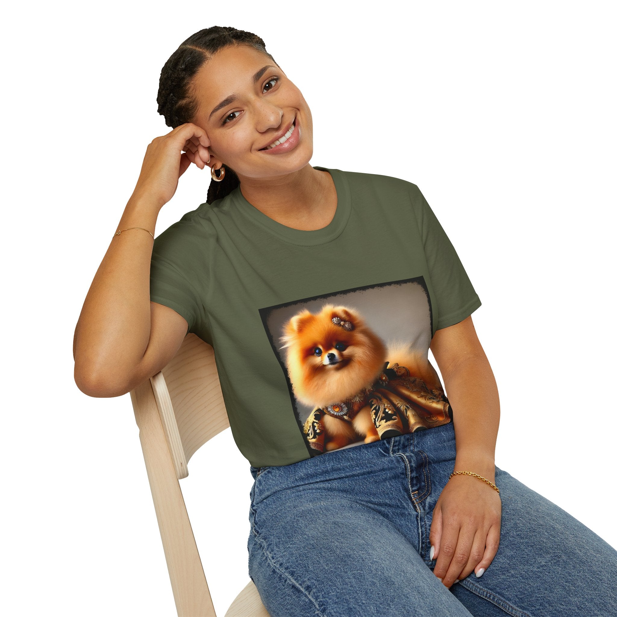 Pomeranian Golden Gal | Unisex Dog T-Shirt