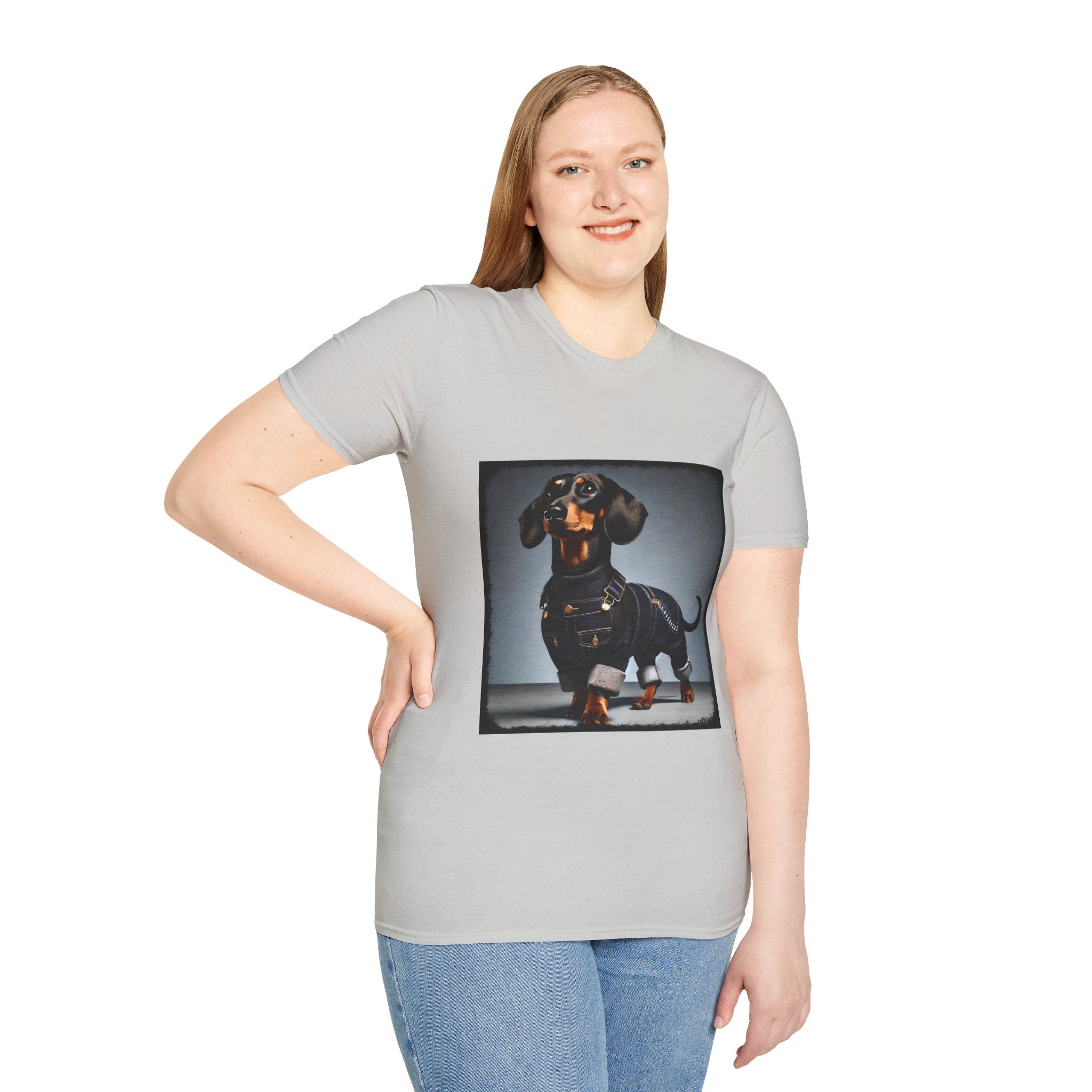 Dachshund Denim Doll | Unisex Dog T-Shirt