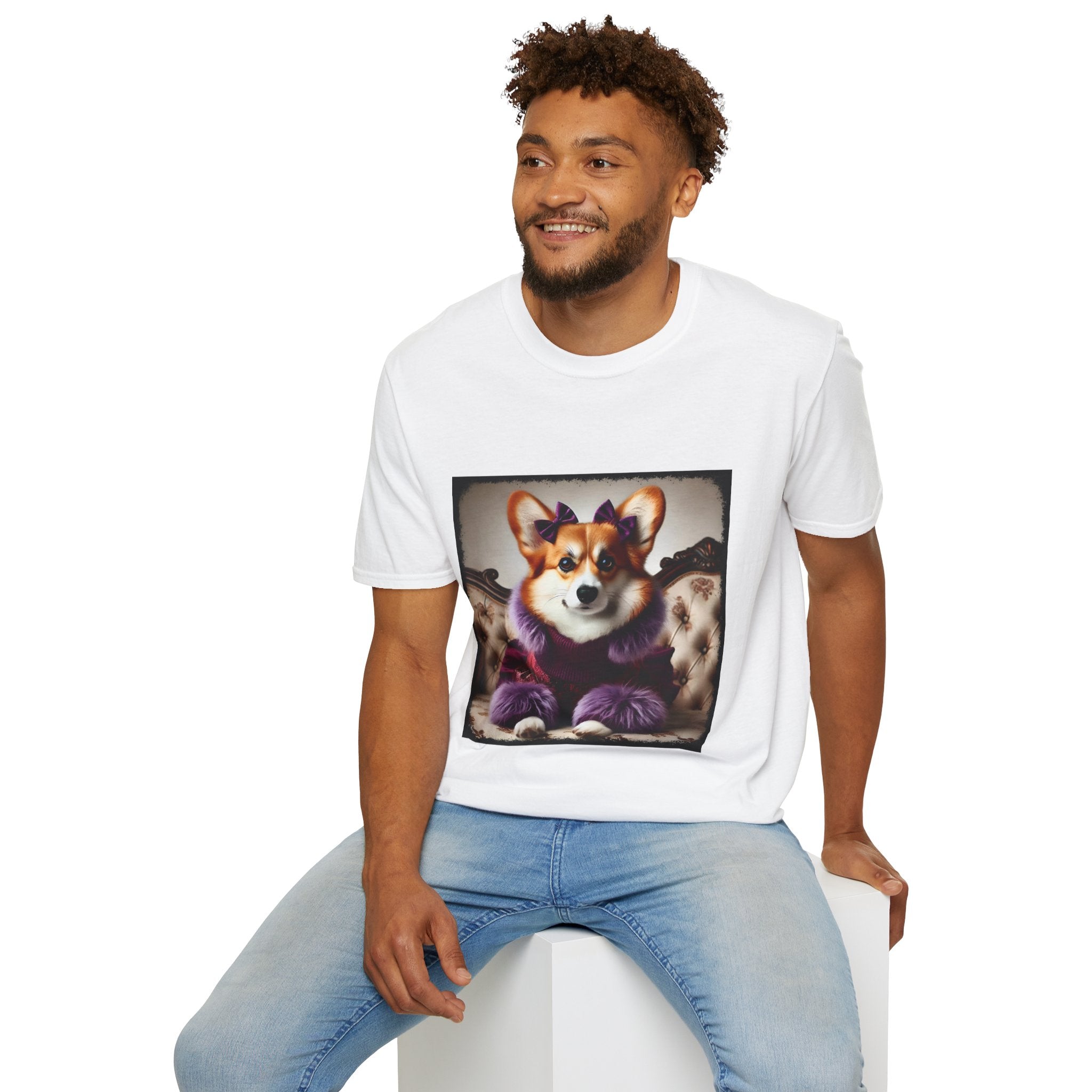 Pembroke Welsh Corgi Purple Pawfluencer | Unisex Dog T-Shirt