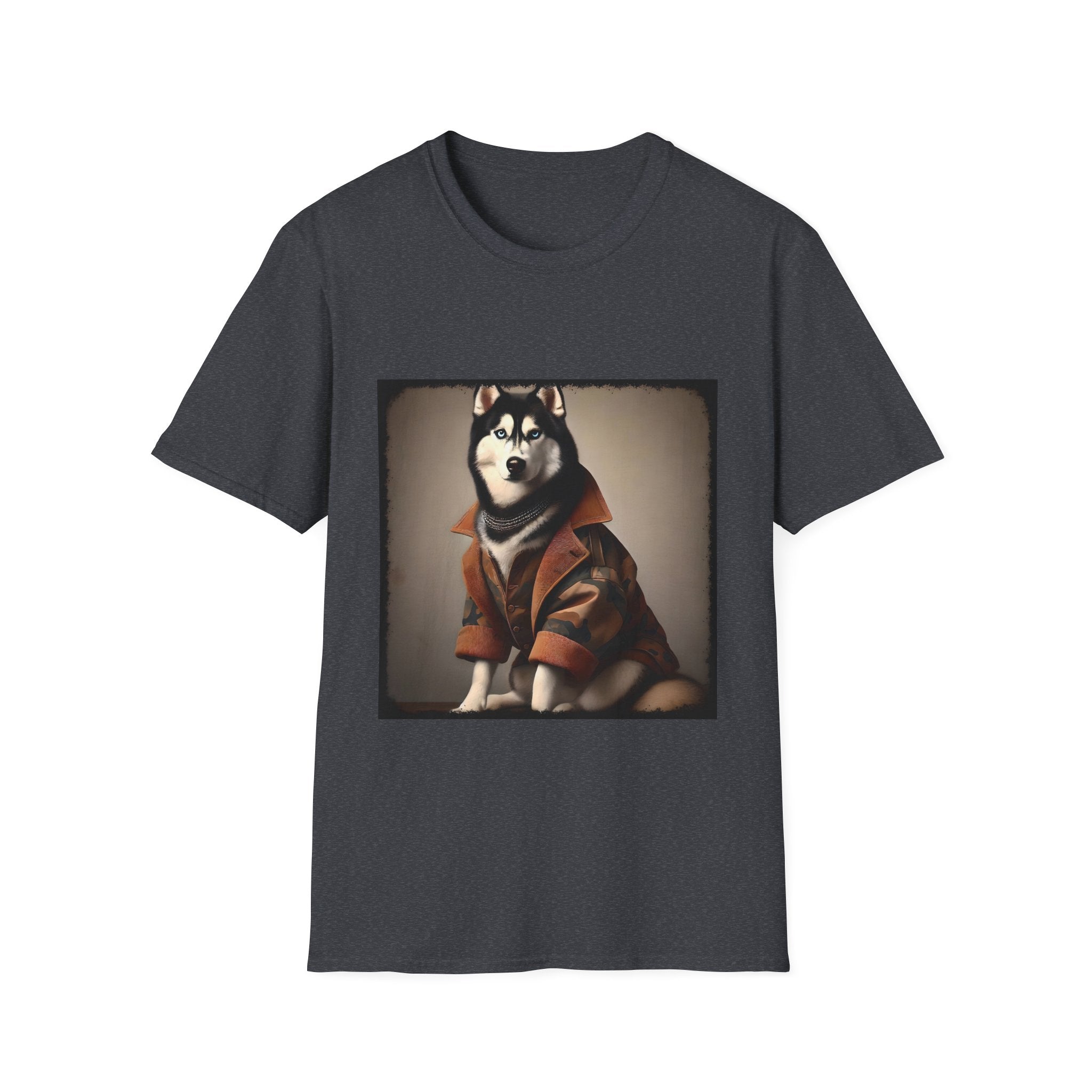 Siberian Husky Camo Cutie | Unisex Dog T-Shirt
