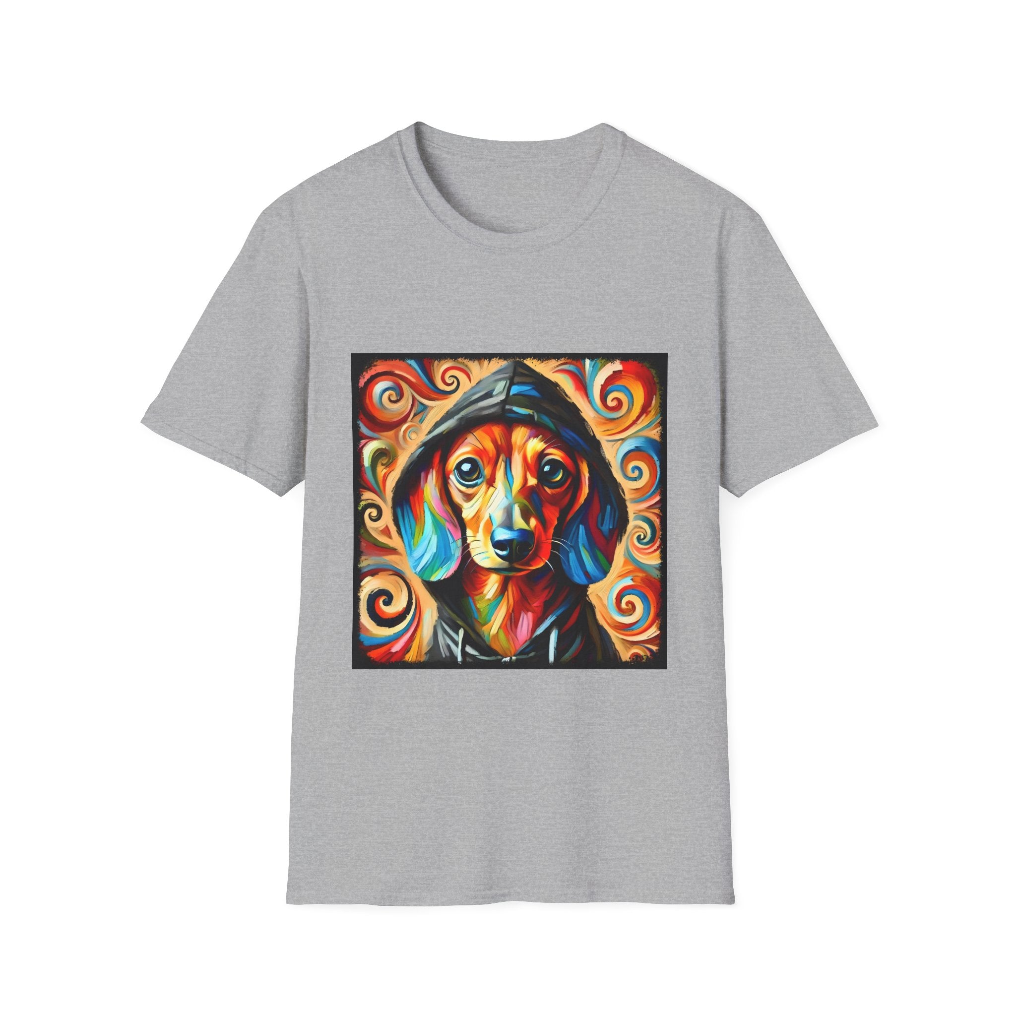 Dachshund Urban Swirl | Unisex Softstyle T-Shirt