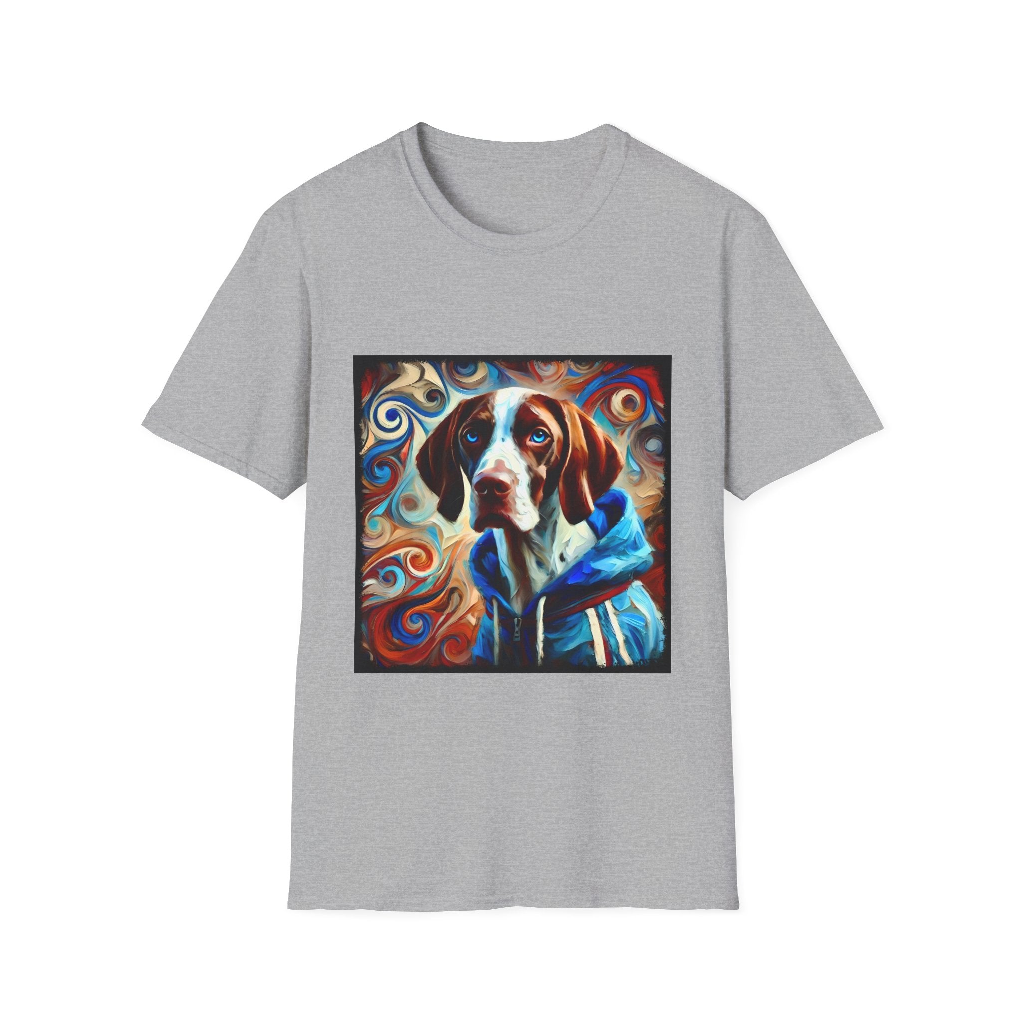 German Shorthaired Pointer Comfy Swirl | Unisex Dog T-Shirt