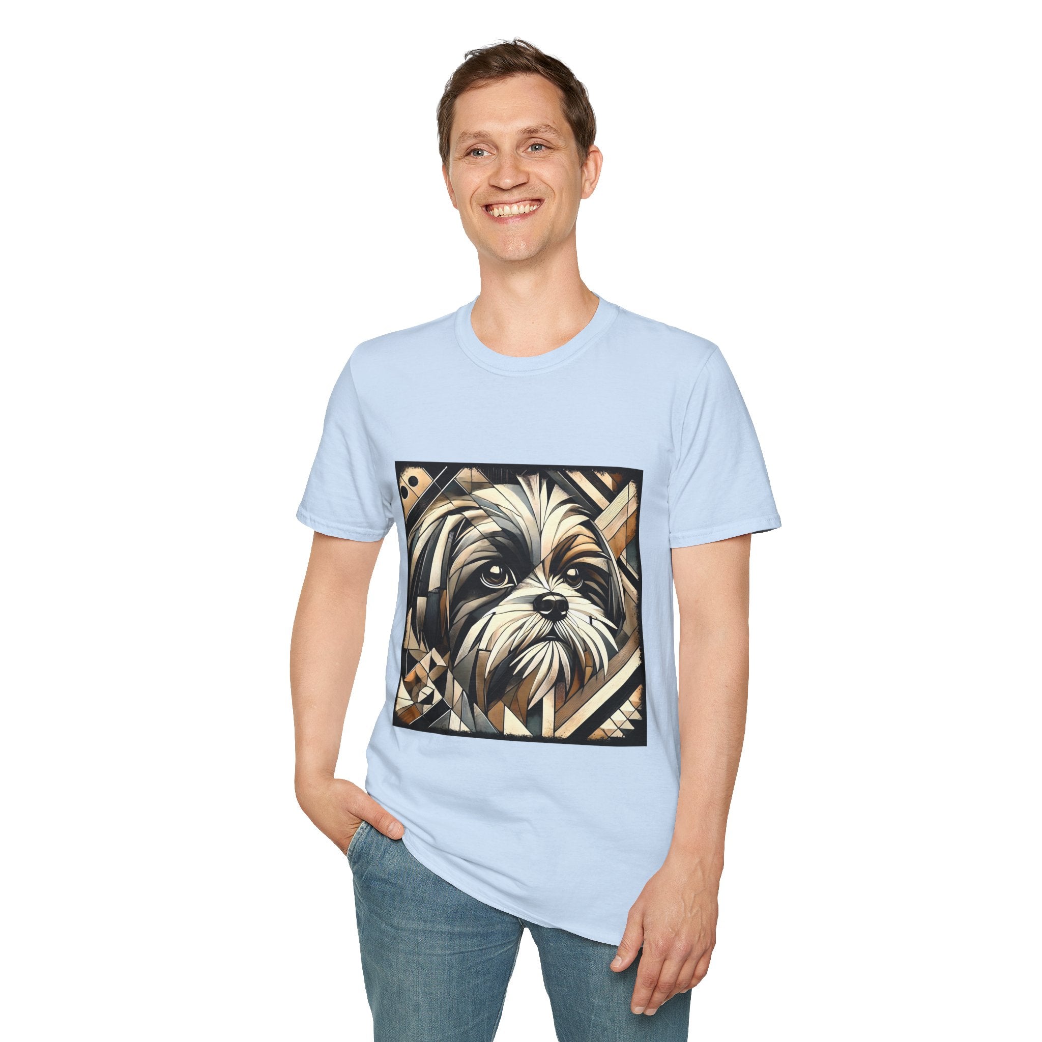 Shih Tzu Bold Geometric | Unisex Dog T-Shirt