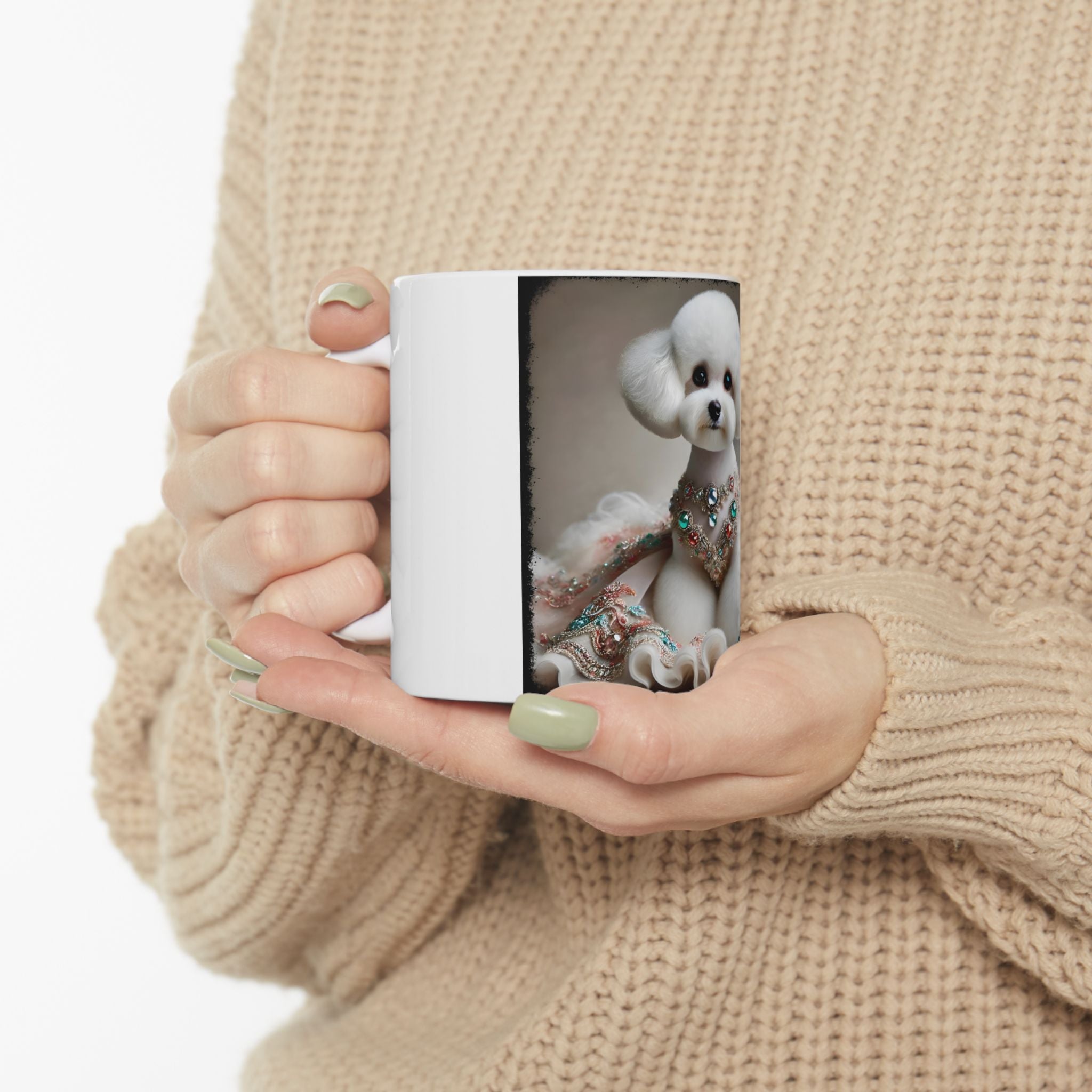 Bichon Frise Jeweled Beauty | Dog Themed Ceramic Mug