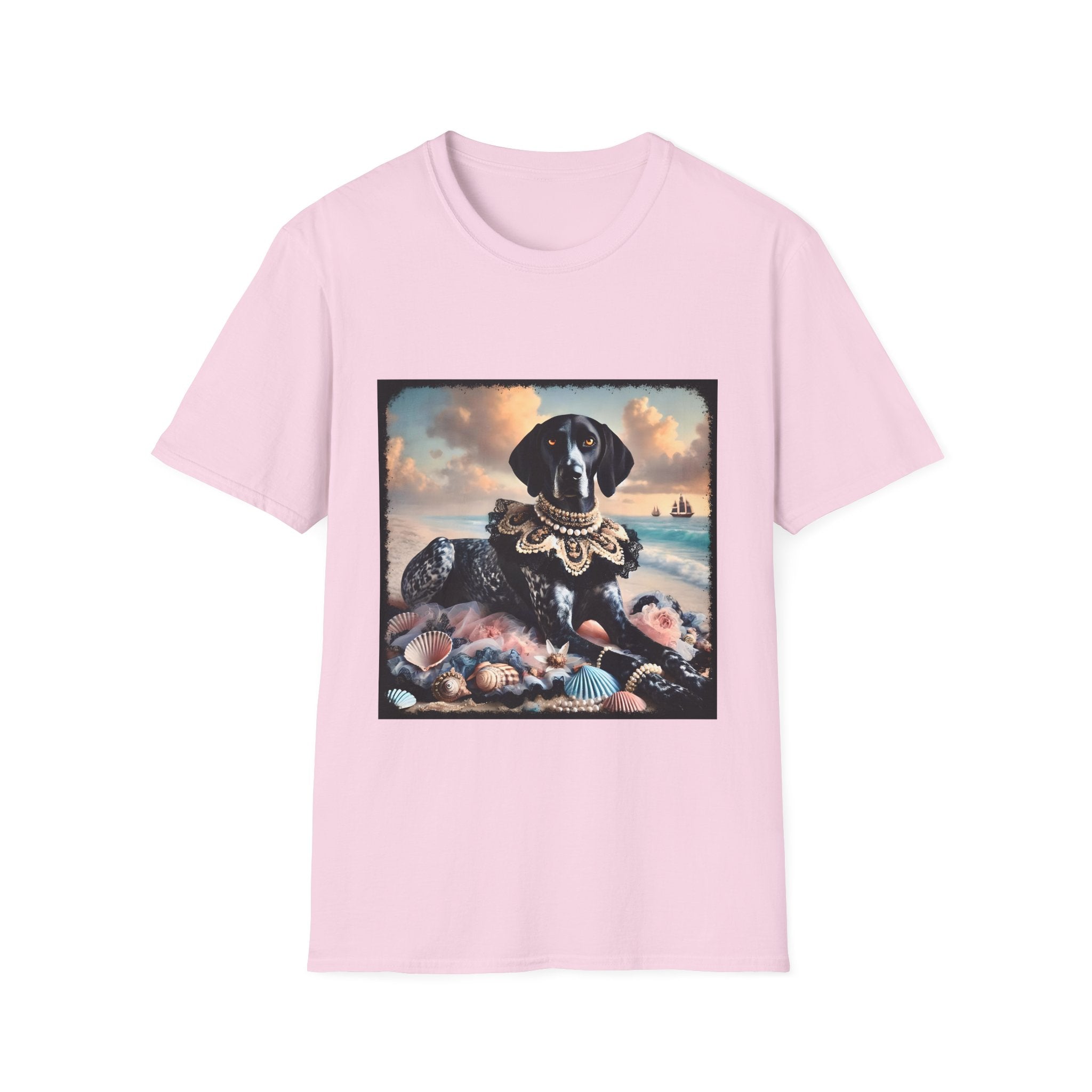 German Shorthaired Pointer Seashell Siren | Unisex Dog T-Shirt