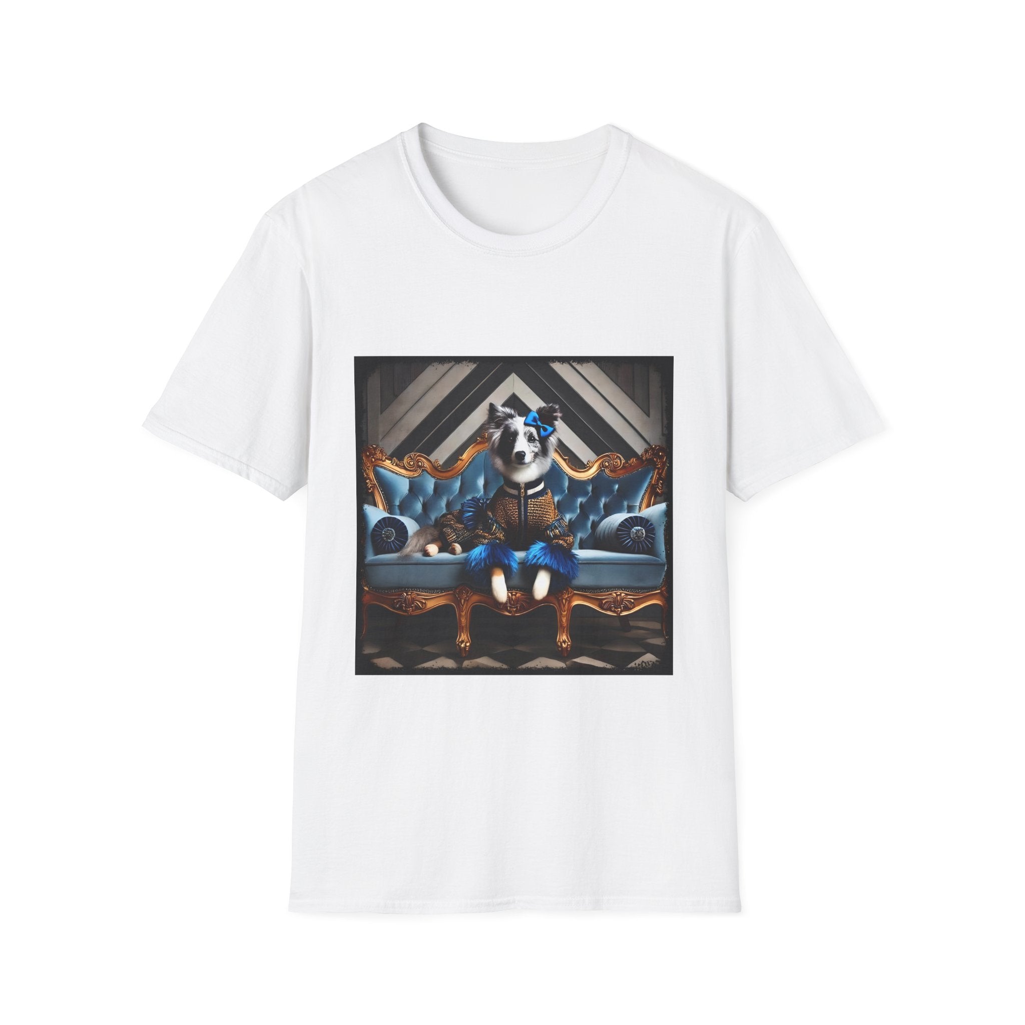 Border Collie Sapphire Chic | Unisex Dog T-Shirt