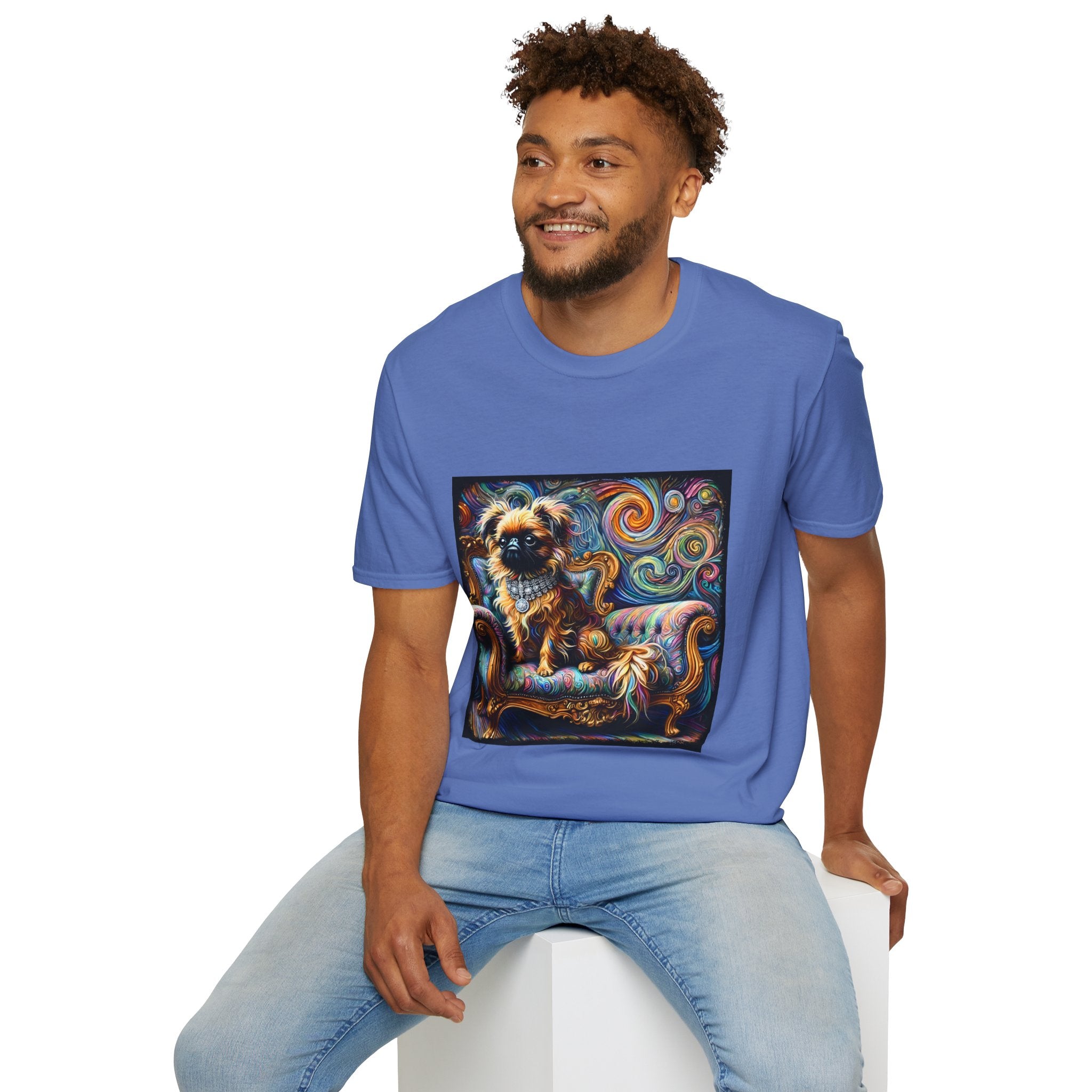 Brussels Griffon Diamond Swirl | Unisex Dog T-Shirt