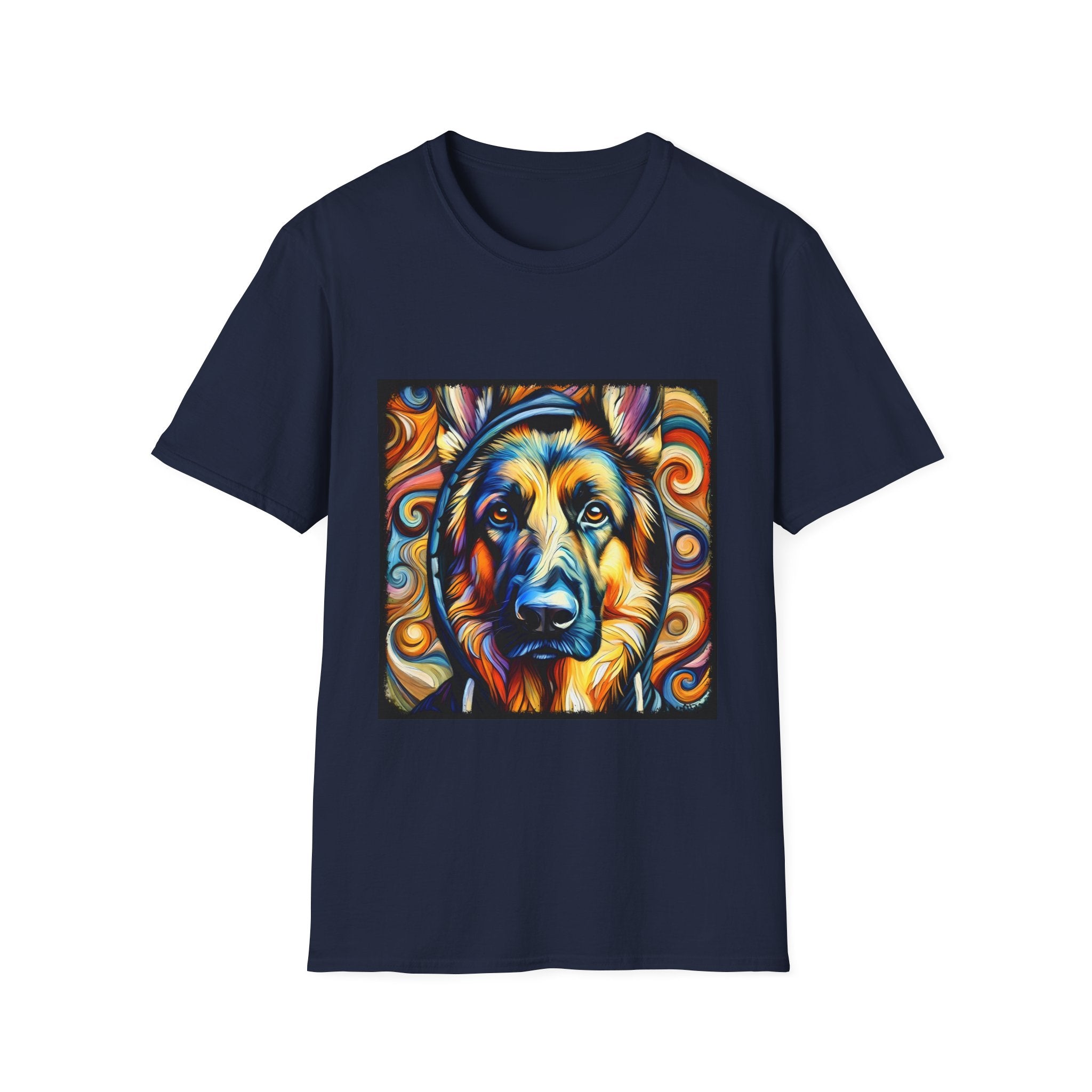 German Shepherd Relaxed Swirl | Unisex Dog T-Shirt