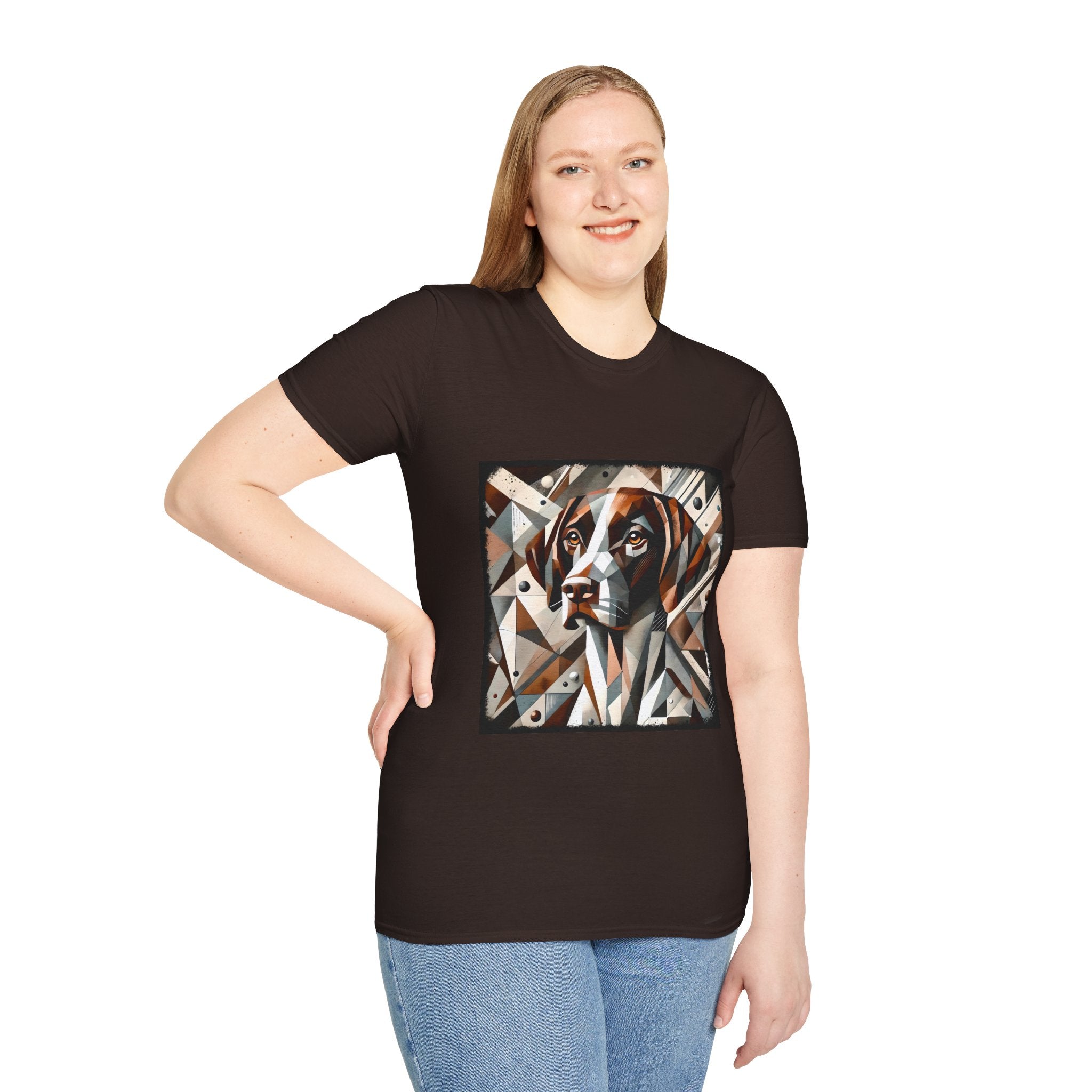 German Shorthaired Pointer Warm Geometric | Unisex Dog T-Shirt