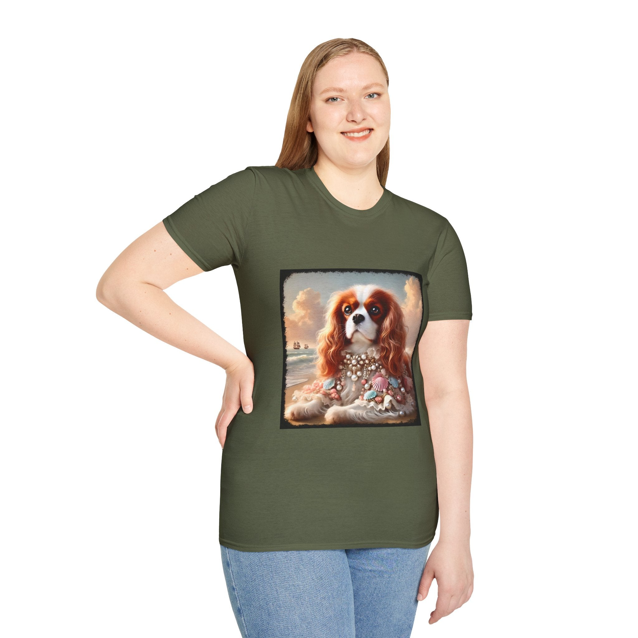 Cavalier King Charles Spaniel Beach Beauty | Unisex Dog T-Shirt