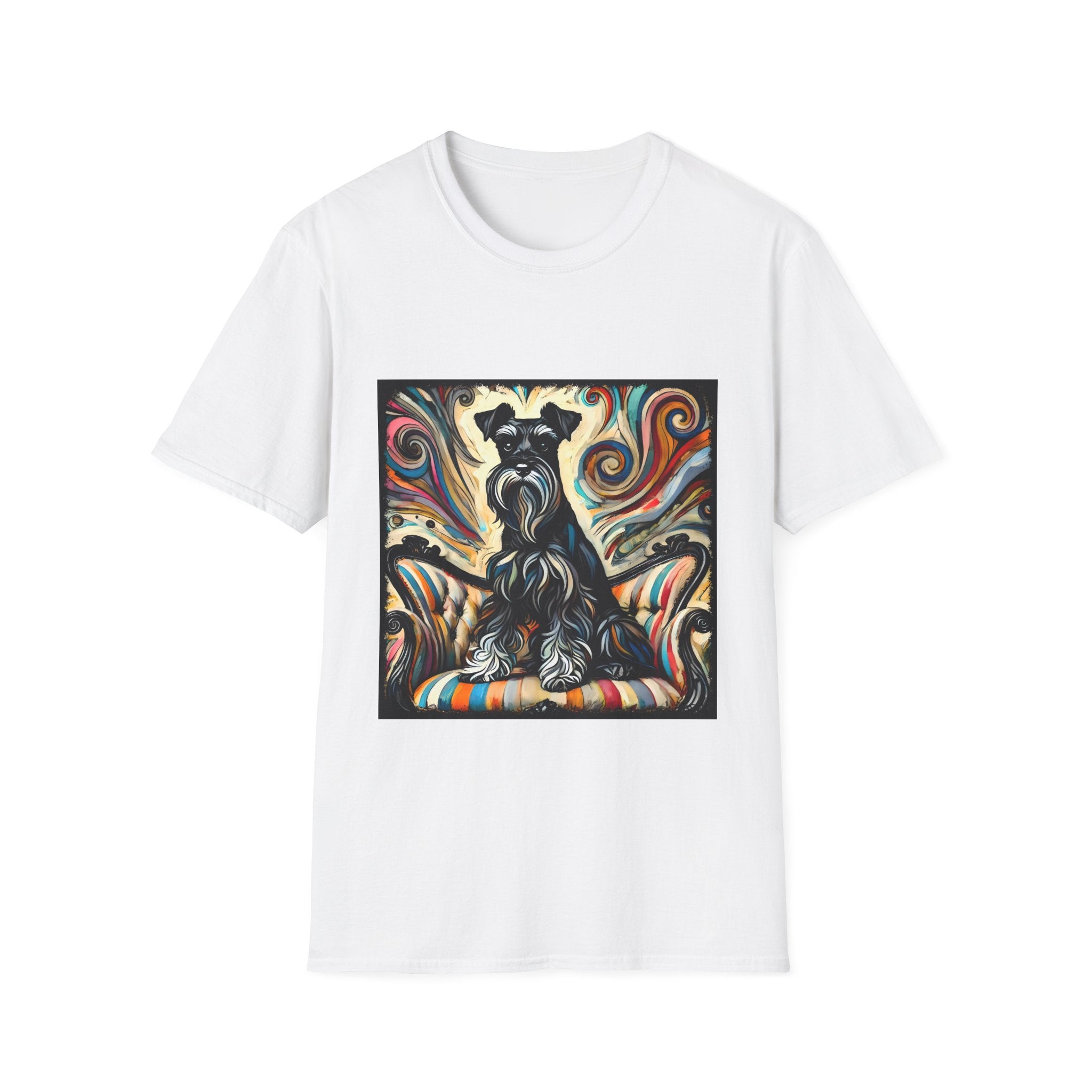 Schnauzer Vivid Swirl | Unisex Dog T-Shirt