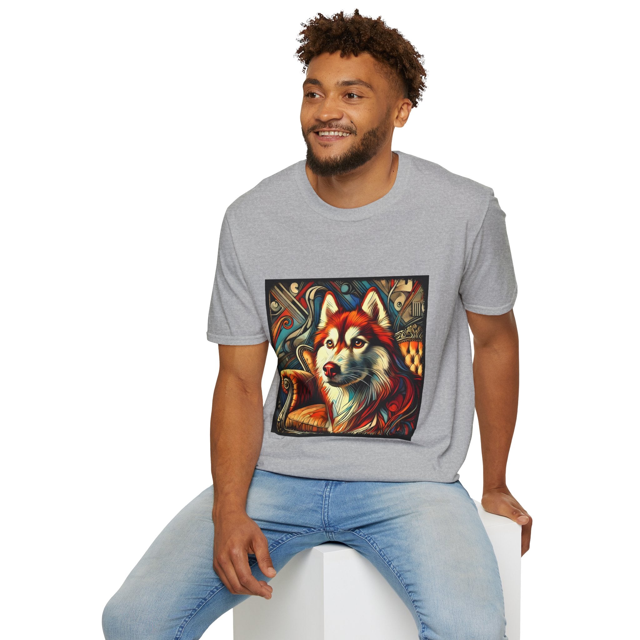 Siberian Husky Red Rebel | Unisex Dog T-Shirt
