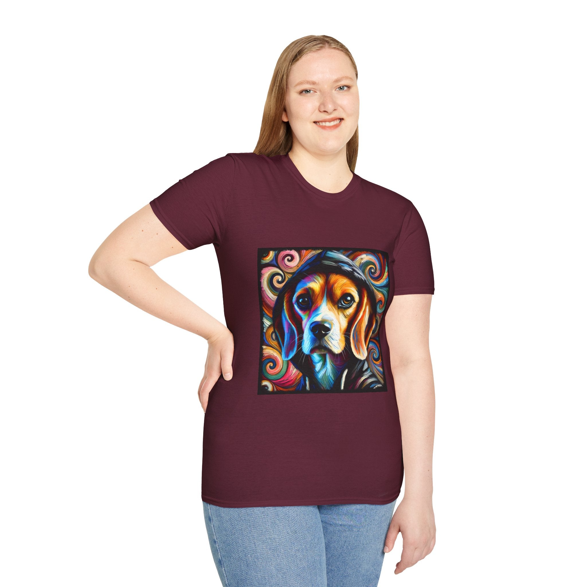 Beagle Relaxed Swirl | Unisex Dog T-Shirt