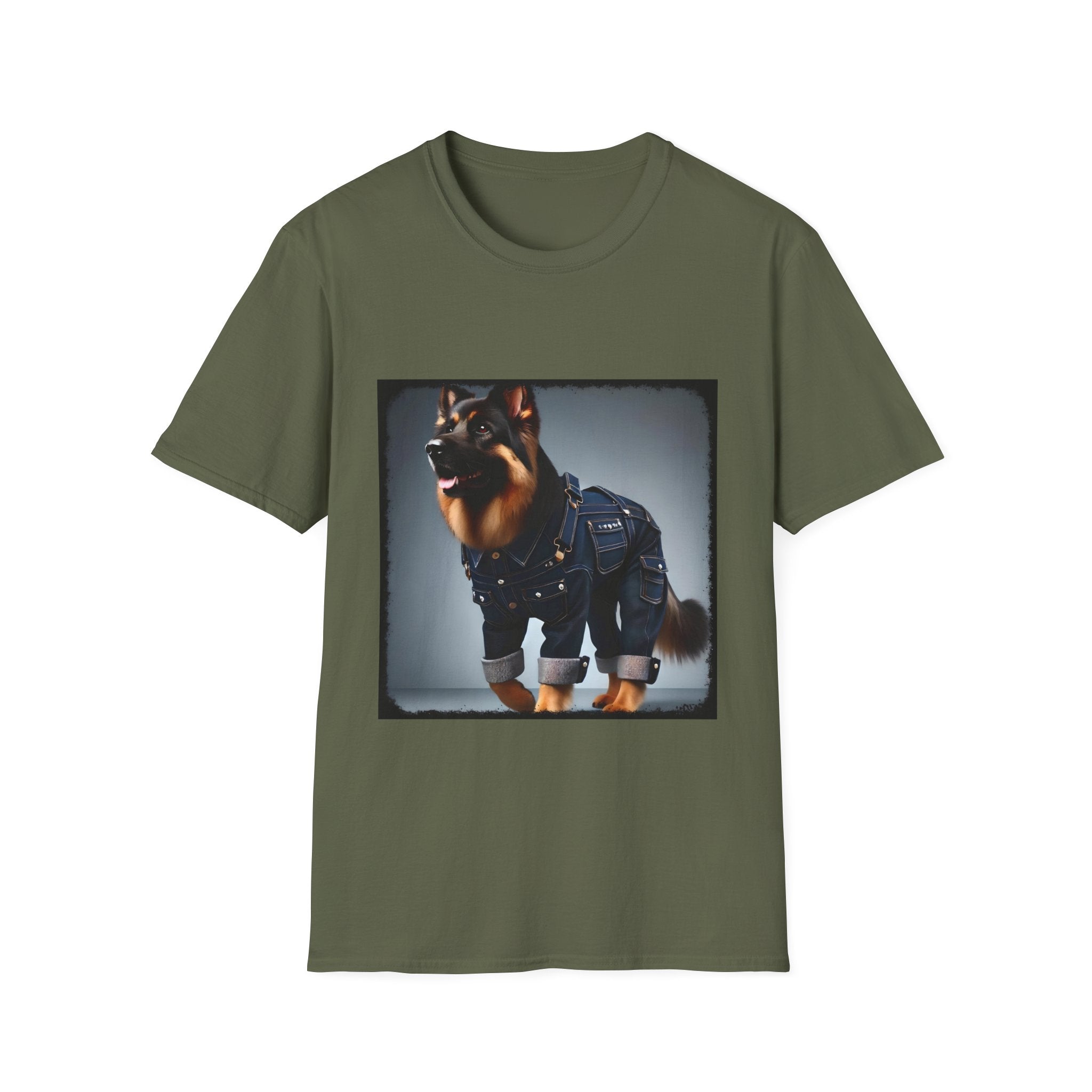 German Shepherd Denim Dream | Unisex Dog T-Shirt