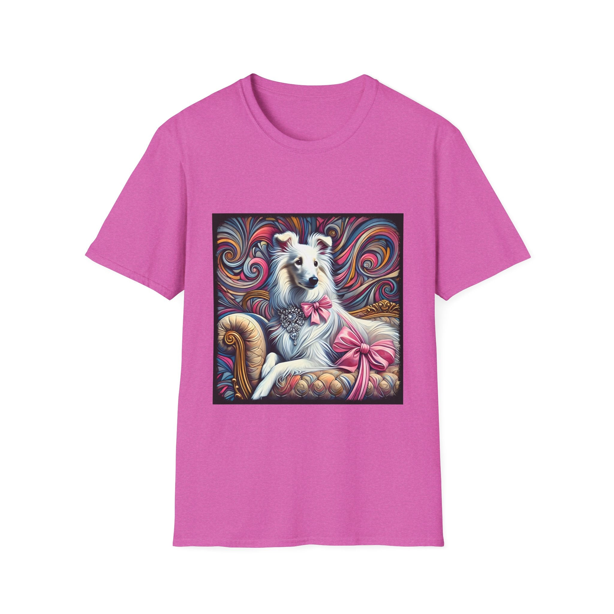 Collie Pink Princess Swirl | Unisex Dog T-Shirt