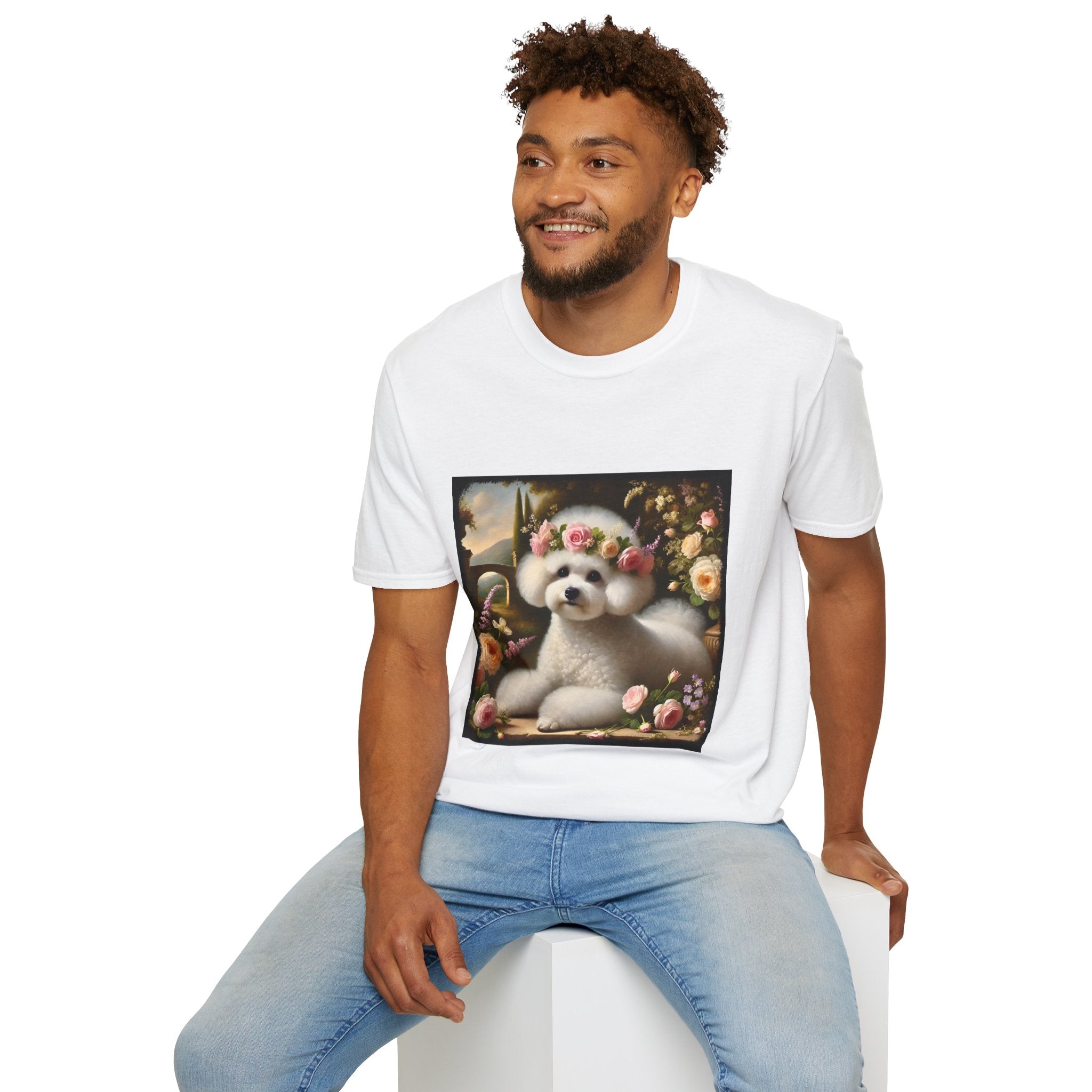 Bichon Frise Botanical Beauty | Unisex Dog T-Shirt