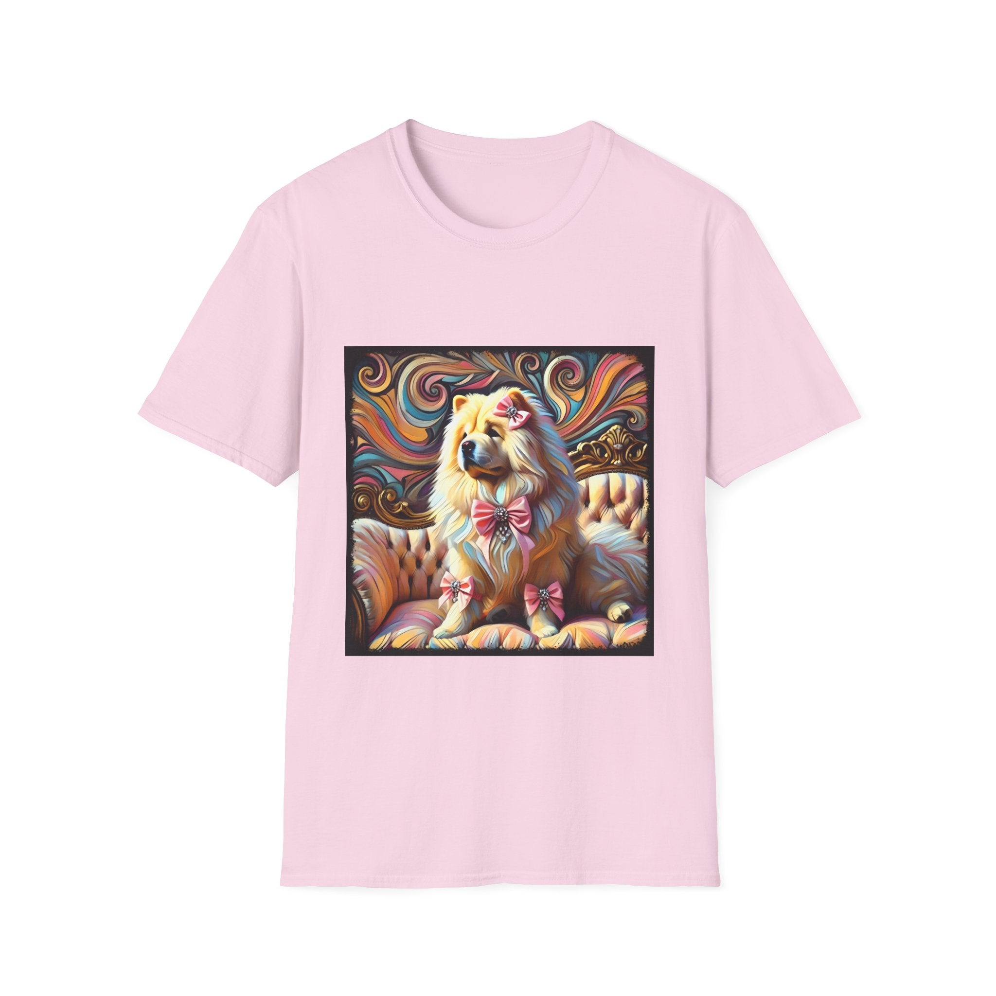 Chow Chow Pink Swirl | Unisex Dog T-Shirt