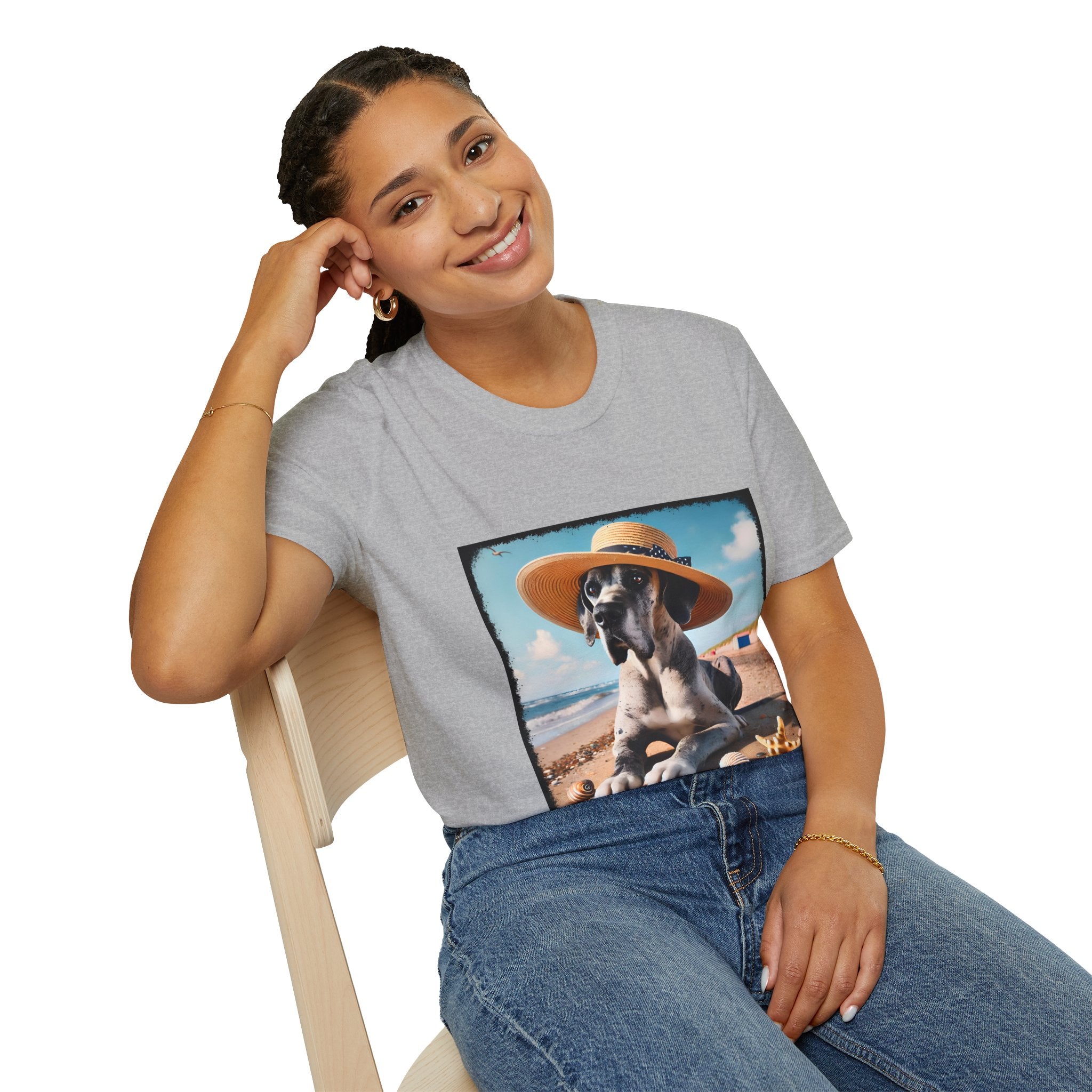 Great Dane Seaside Sass | Unisex Dog T-Shirt