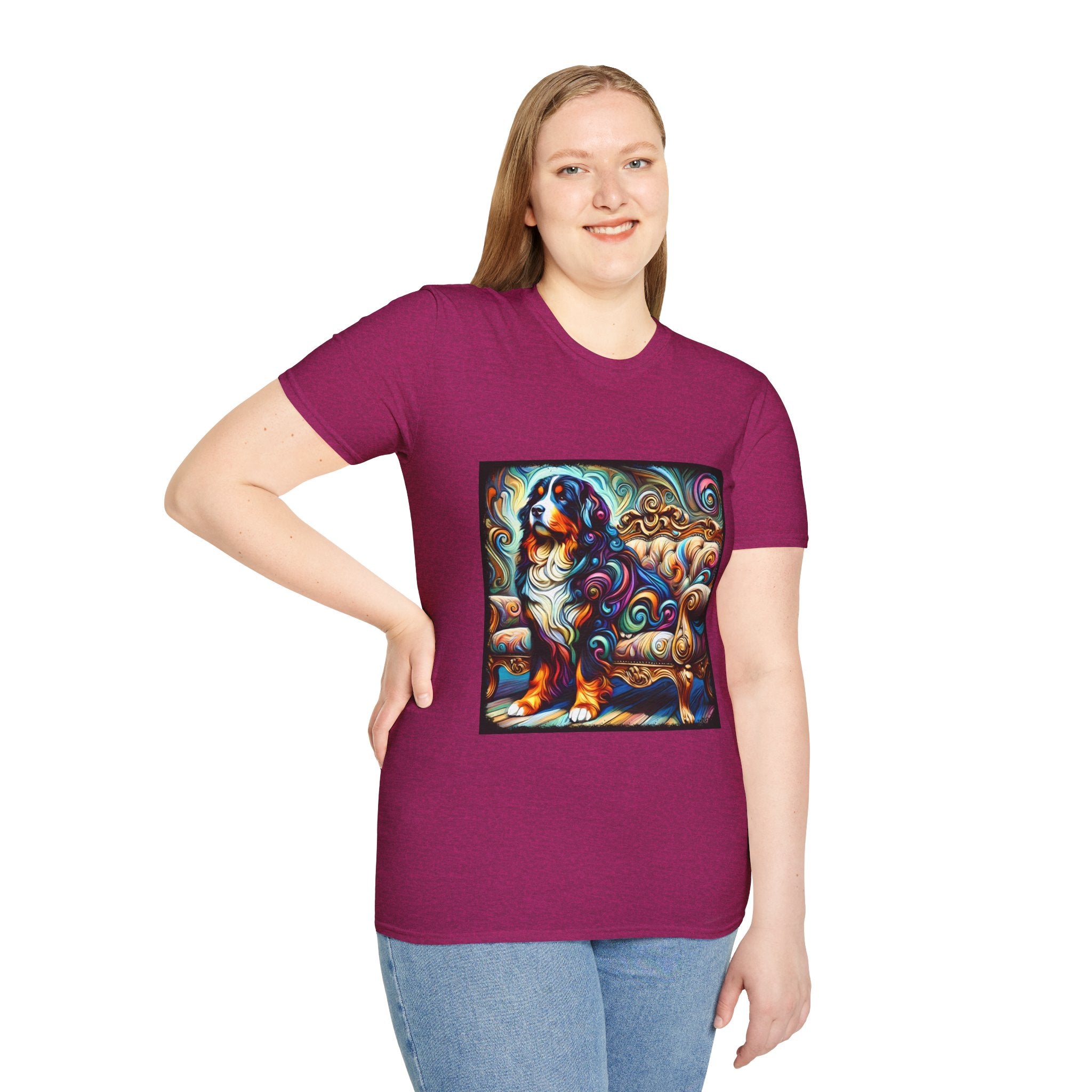 Bernese Mountain Dog Majestic Swirl | Unisex Dog T-Shirt