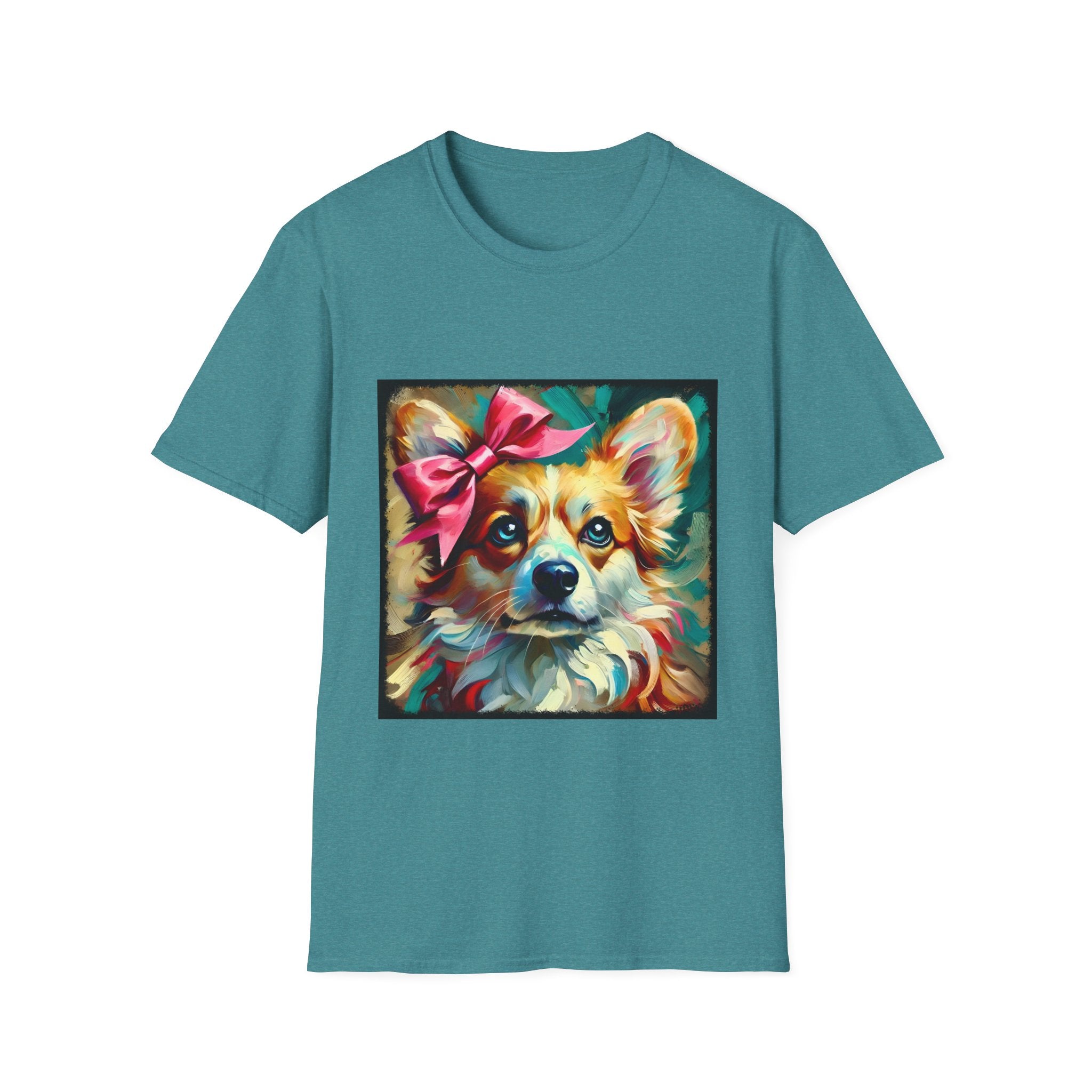 Pembroke Welsh Corgi Teal Classic | Unisex Dog T-Shirt