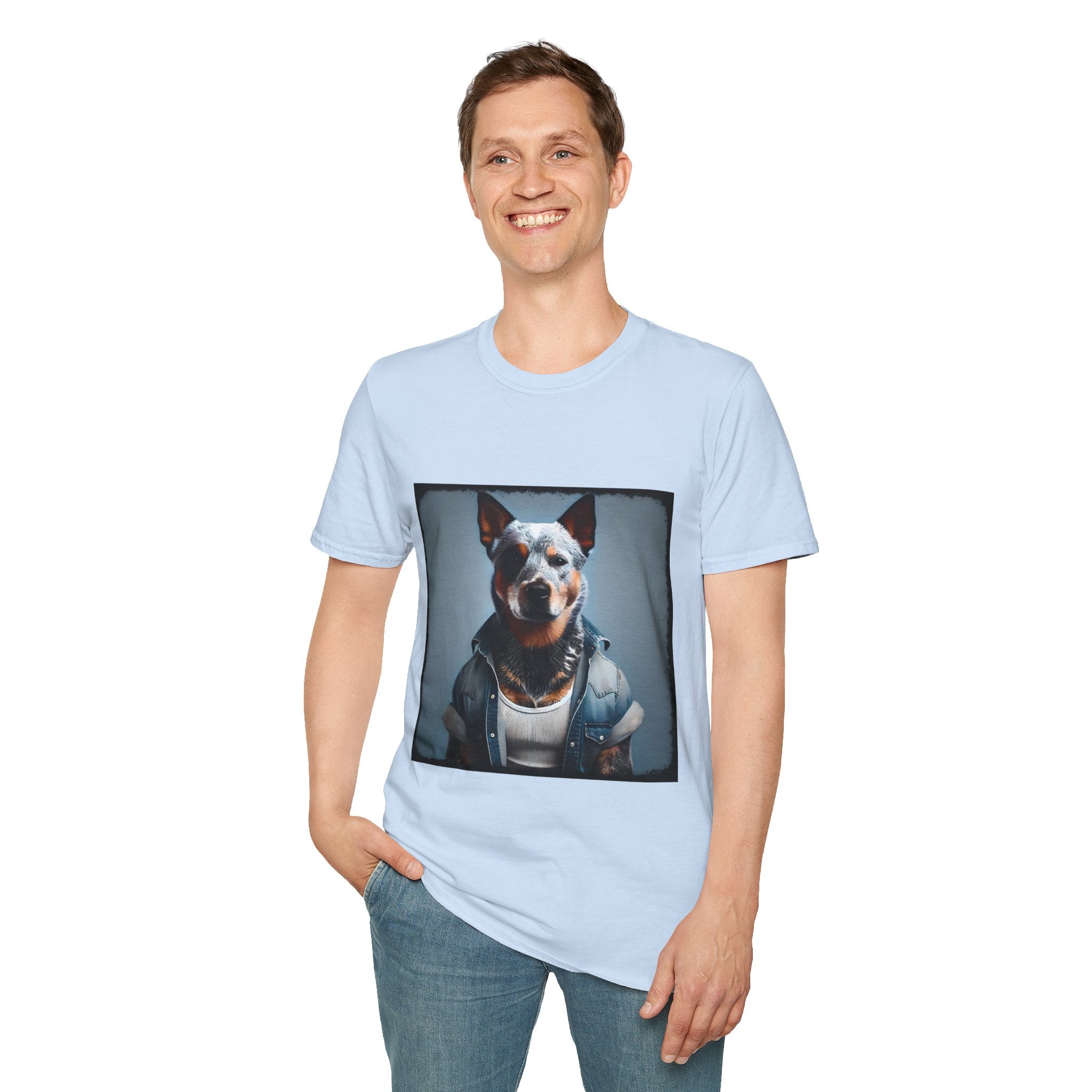 Australian Cattle Dog Denim Dude | Unisex Dog T-Shirt