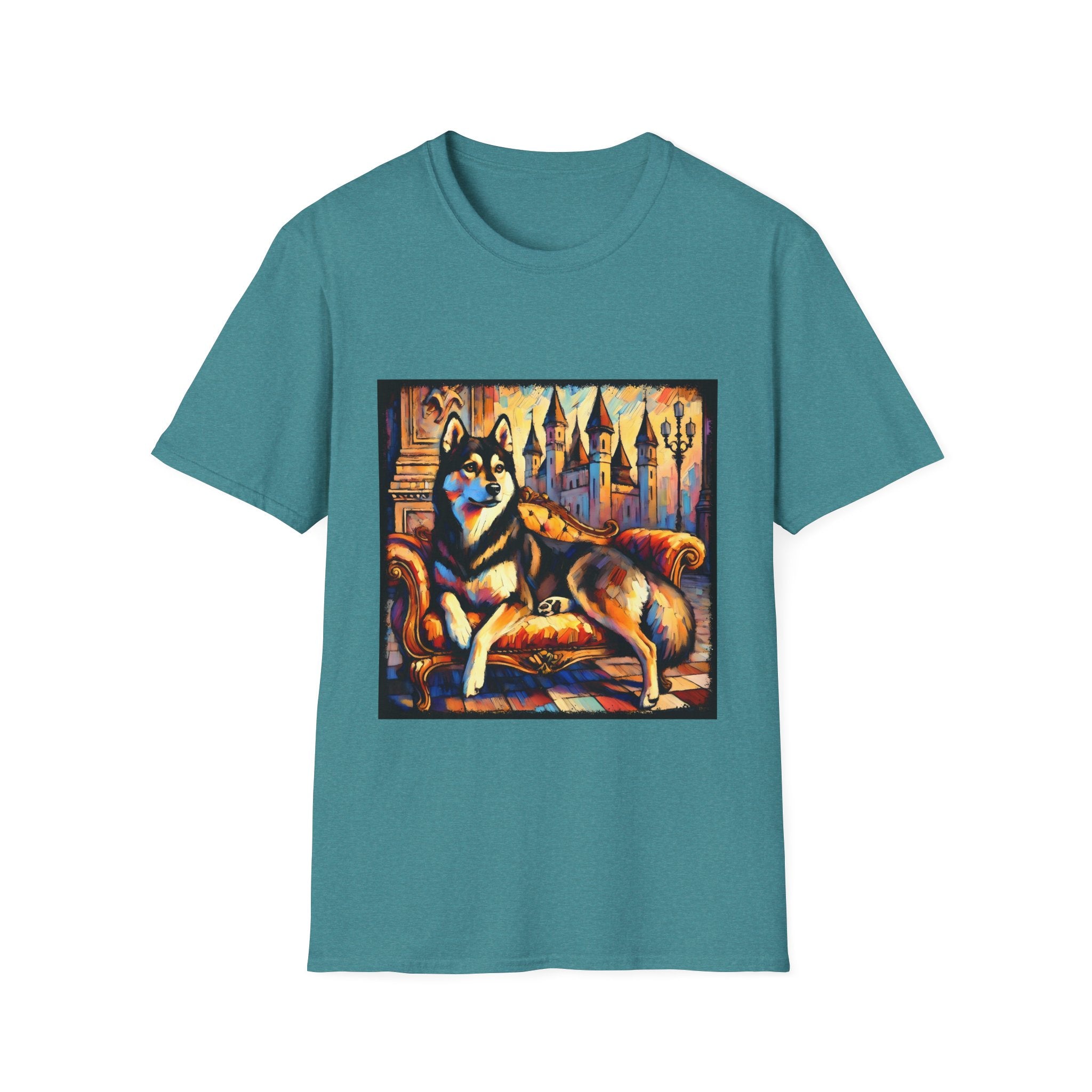 Siberian Husky Watercolor Classic | Unisex Dog T-Shirt
