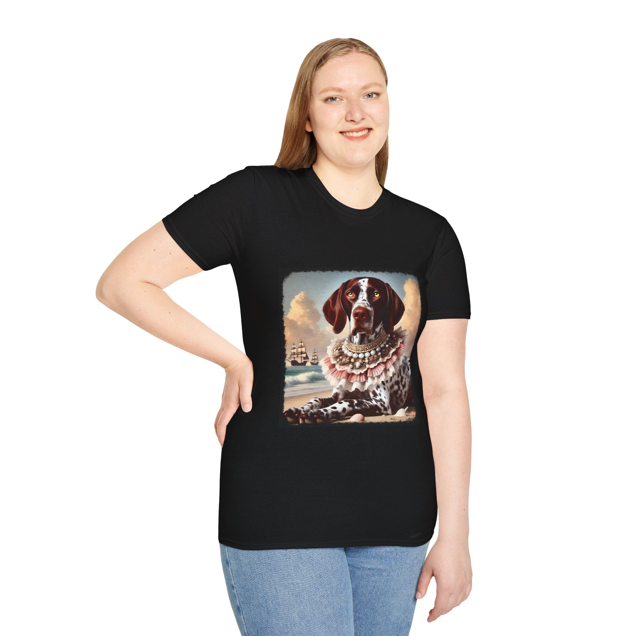German Shorthaired Pointer Beach Beauty | Unisex Dog T-Shirt