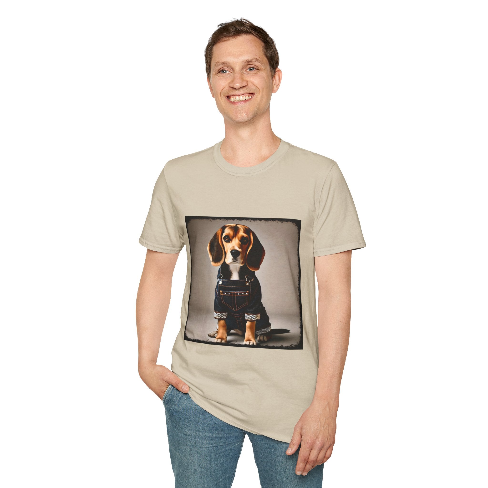Beagle Denim Dream | Unisex Dog T-Shirt