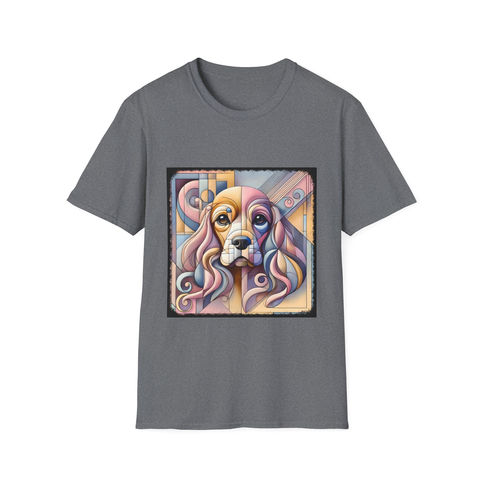 Cocker Spaniel Pastel Geometric | Unisex Dog T-Shirt