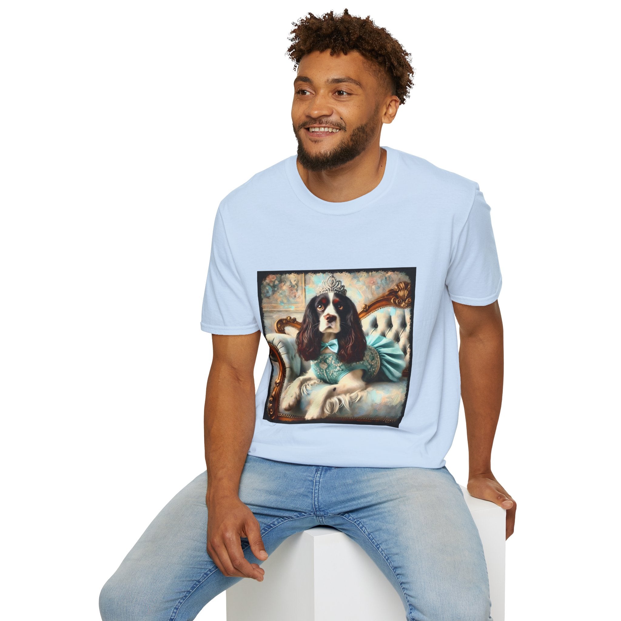 English Springer Spaniel Teal Princess Classic | Unisex Dog T-Shirt