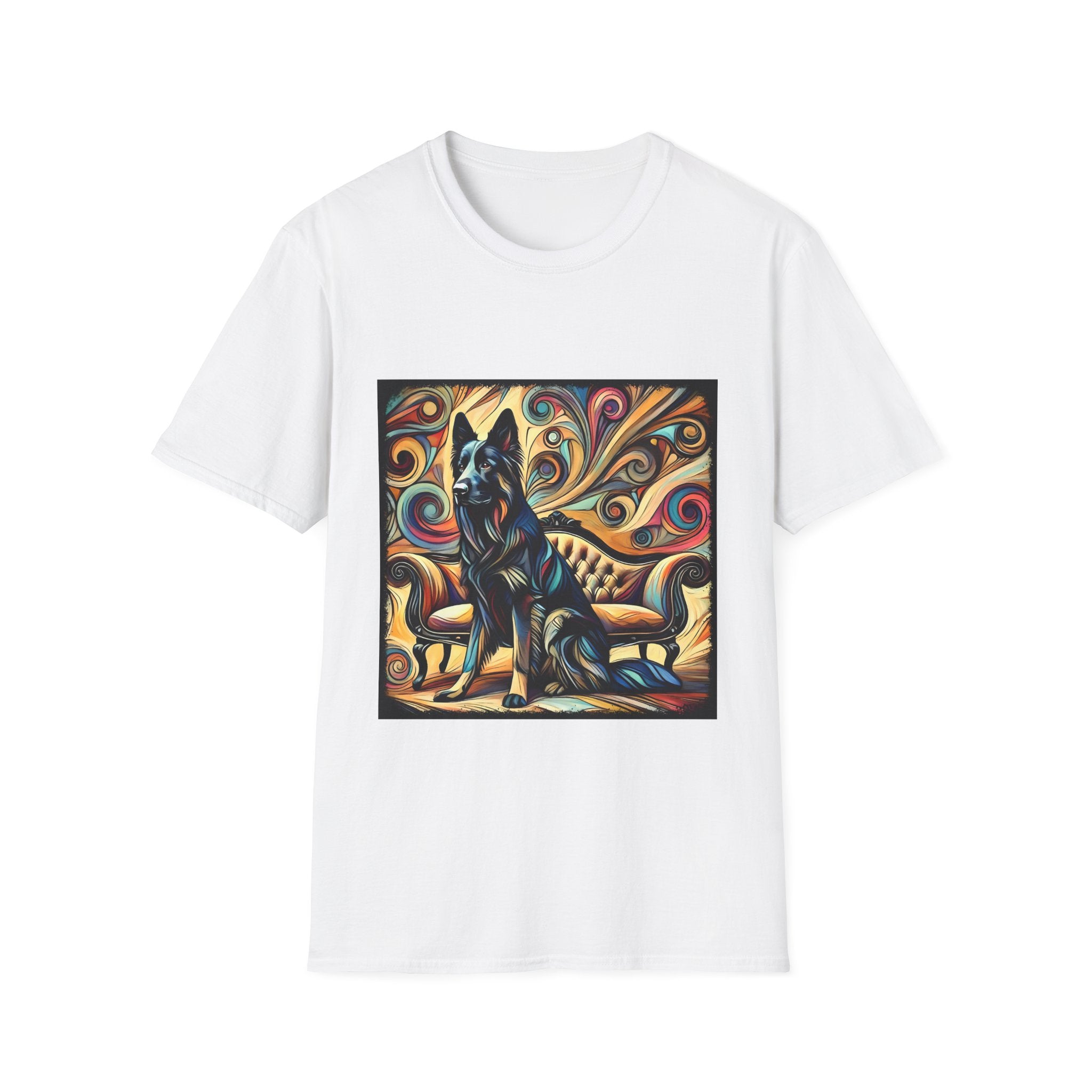 German Shepherd Multicolor Swirl | Unisex Dog T-Shirt