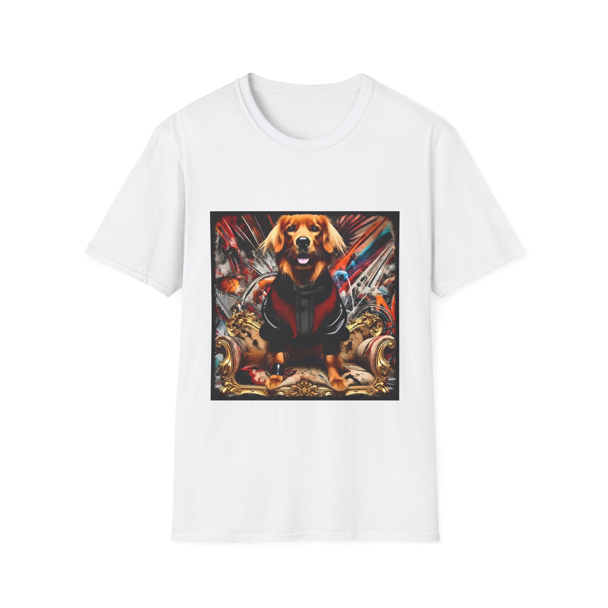 Golden Retriever Electric Icon | Unisex Dog T-Shirt