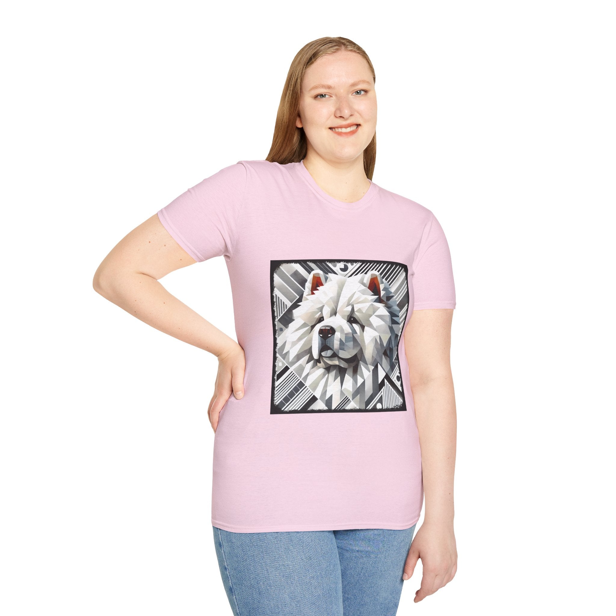 Chow Chow Snow Geometric | Unisex Dog T-Shirt