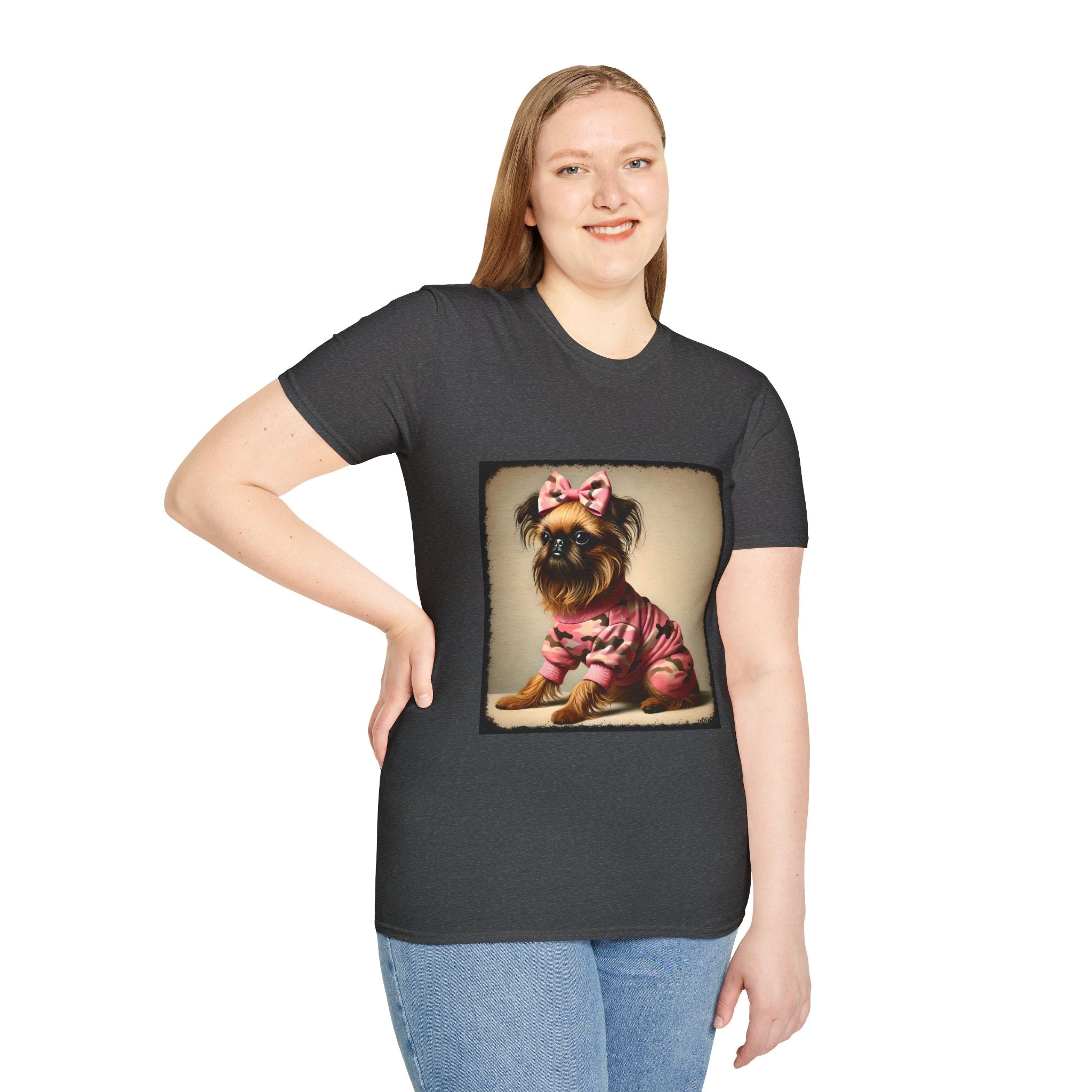 Brussels Griffon Camo Cutie | Unisex Dog T-Shirt